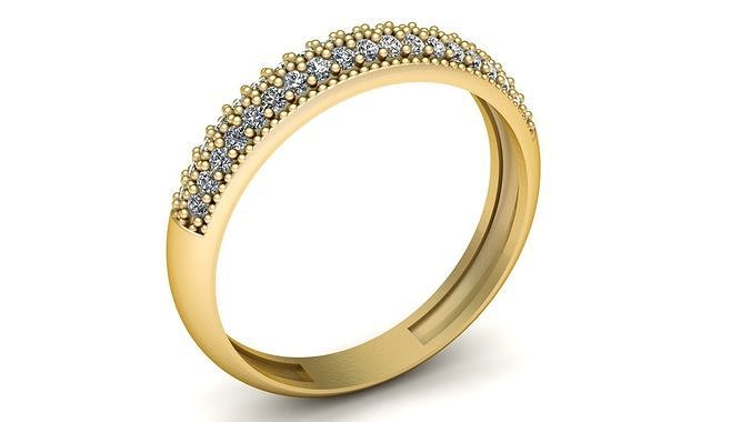 Solitaire Diamond Engagement Ring 3d Printable Model 3D print model