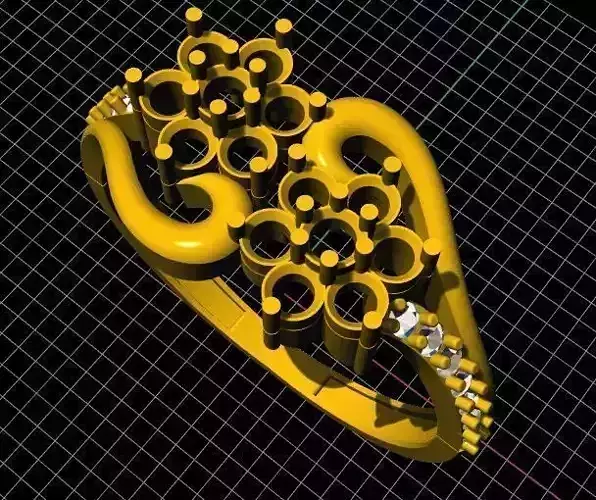 ladies stone ring 3dm file