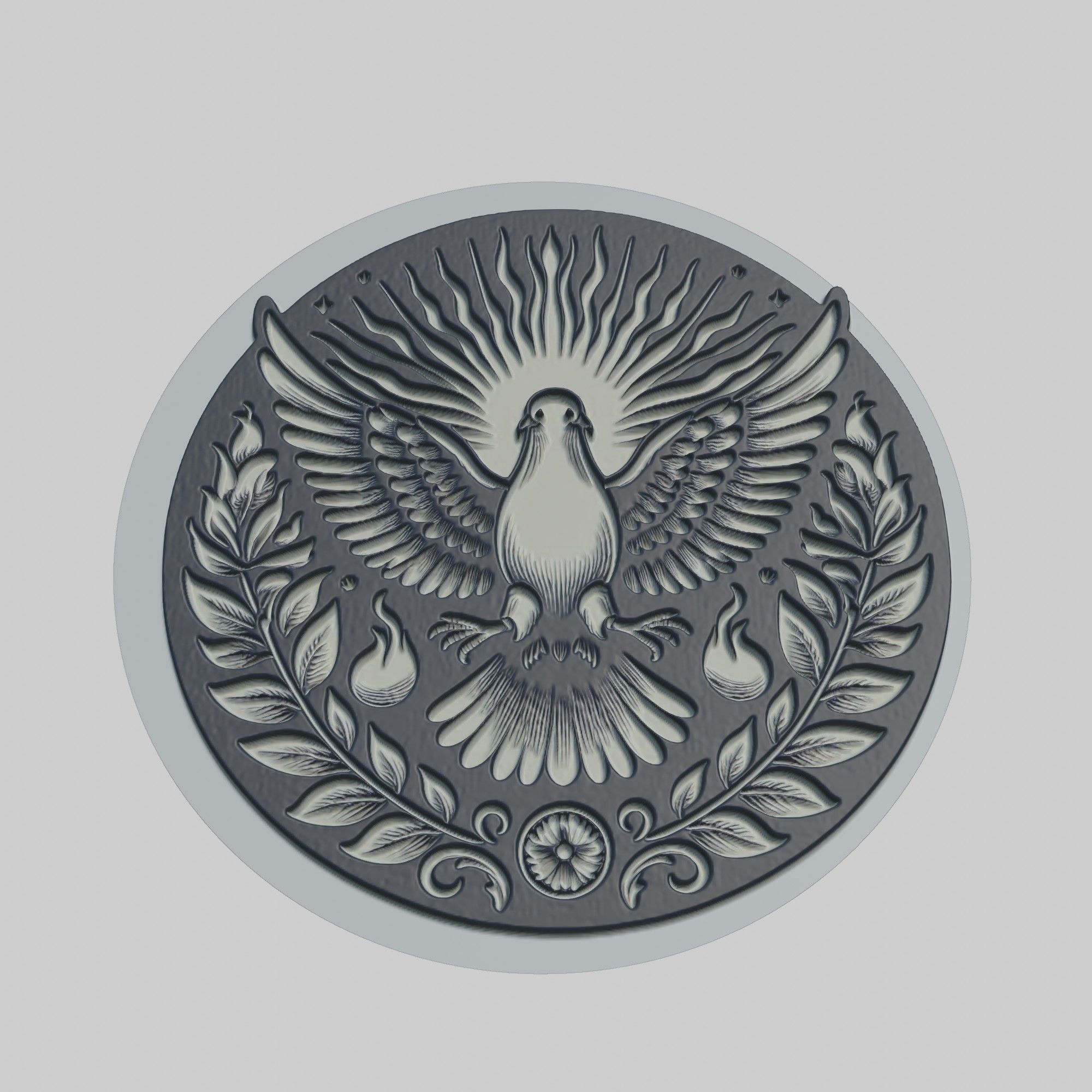 Dove Animal 3D print model_1