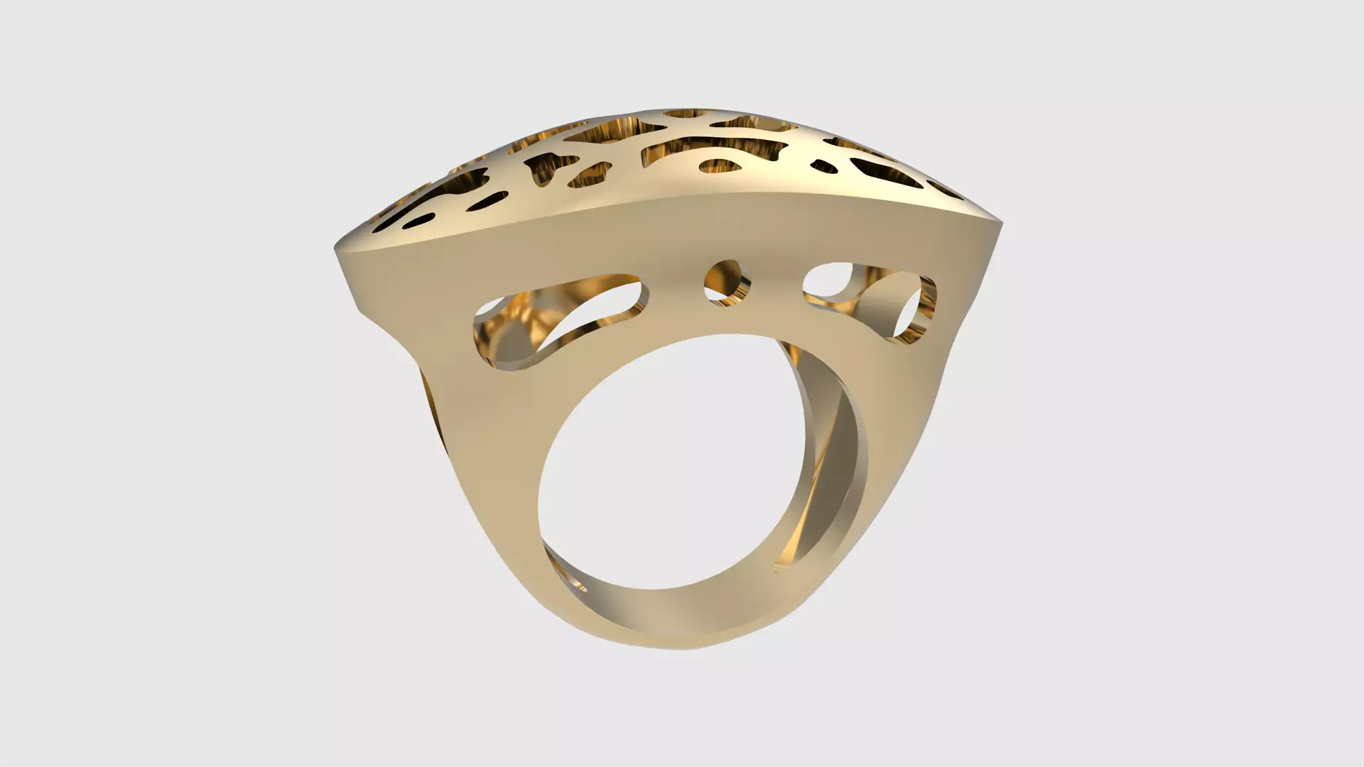 Intricate Filigree Pattern Ring JDBCo 3D print model_0