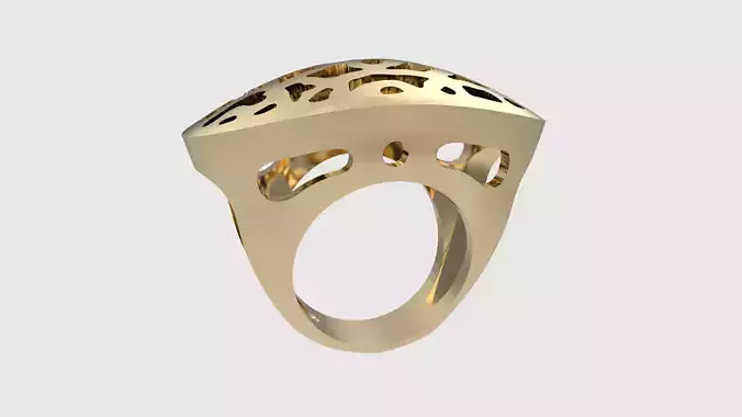 Intricate Filigree Pattern Ring JDBCo 3D print model