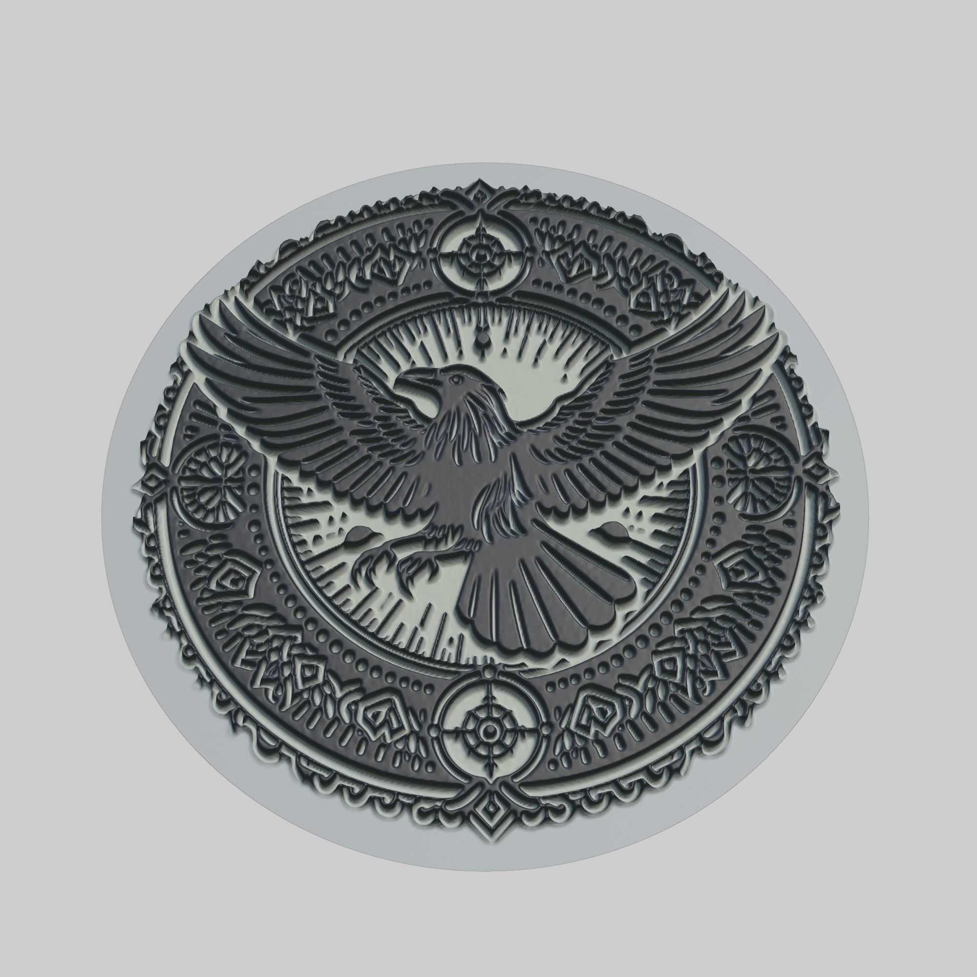 Crow Animal 3D print model_1