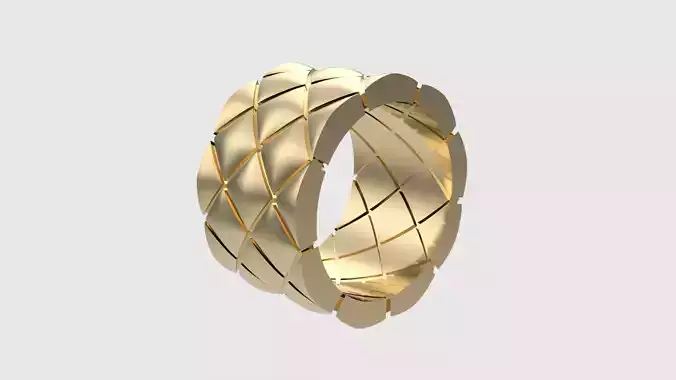 Intricate Geometric Pattern Ring JDBCo 3D print model