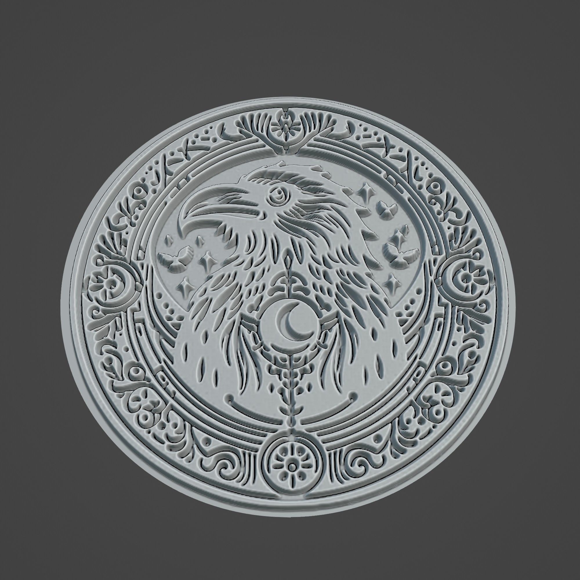 Raven Animal 3D print model_3