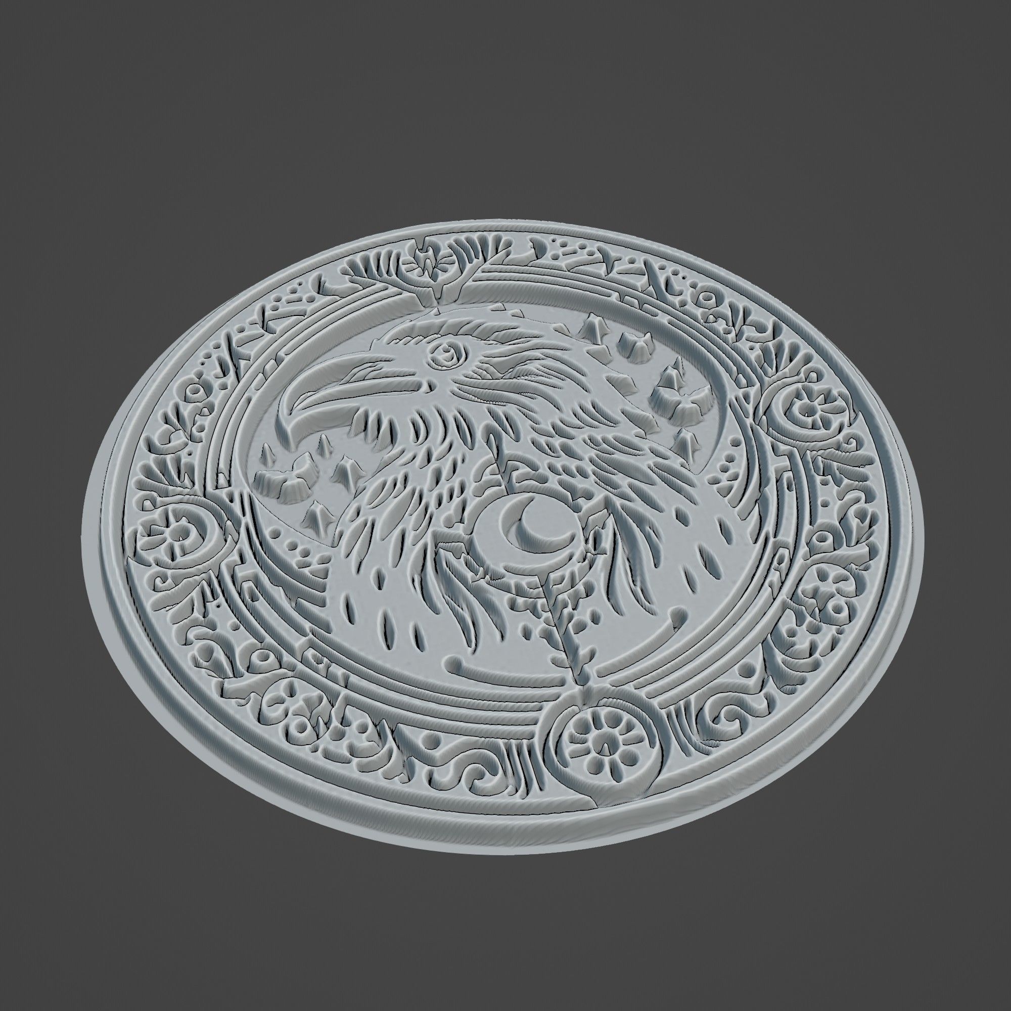 Raven Animal 3D print model_2