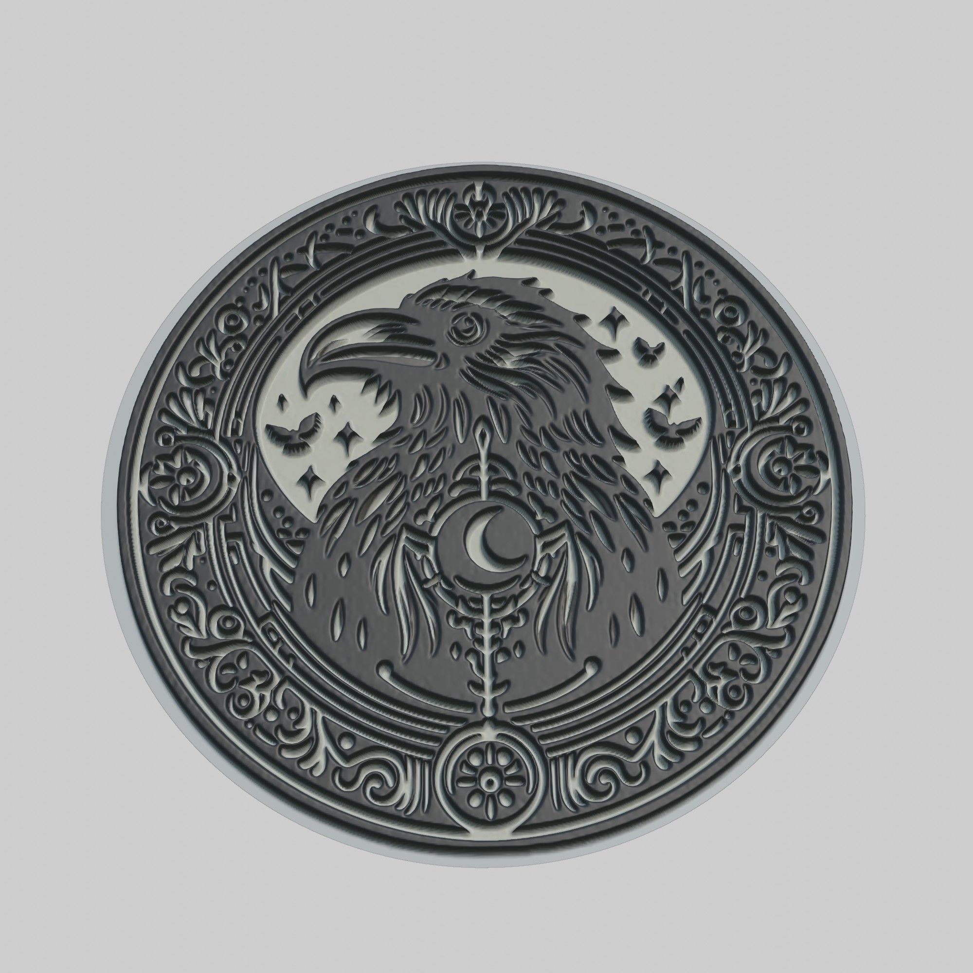 Raven Animal 3D print model_1