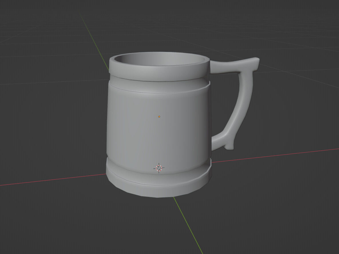 Simple Viking Mug 3D print model_3