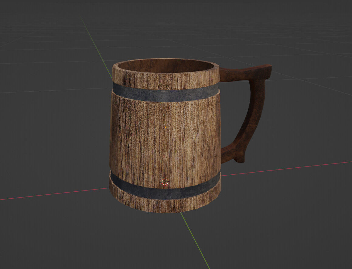 Simple Viking Mug 3D print model_4