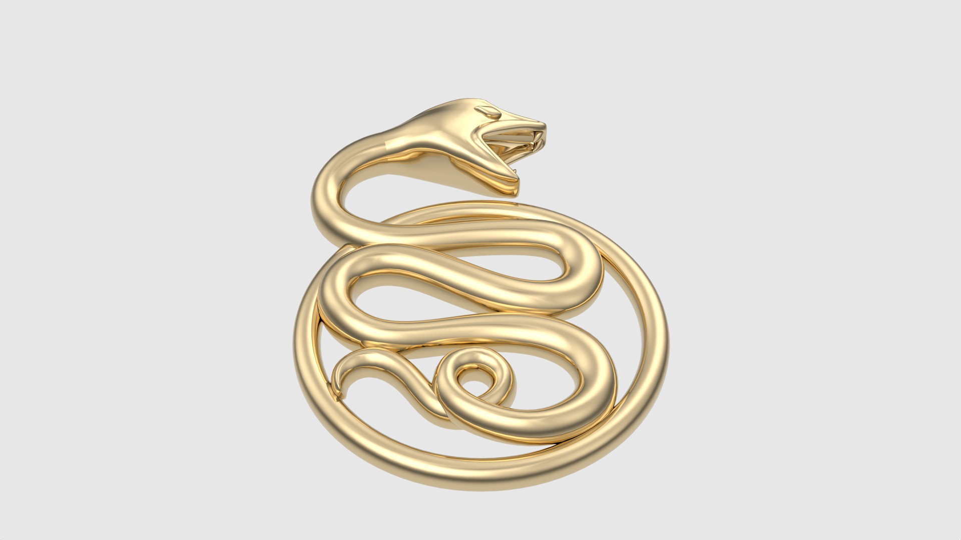 Intricate Snake Pendant JDBCo 3D print model_14