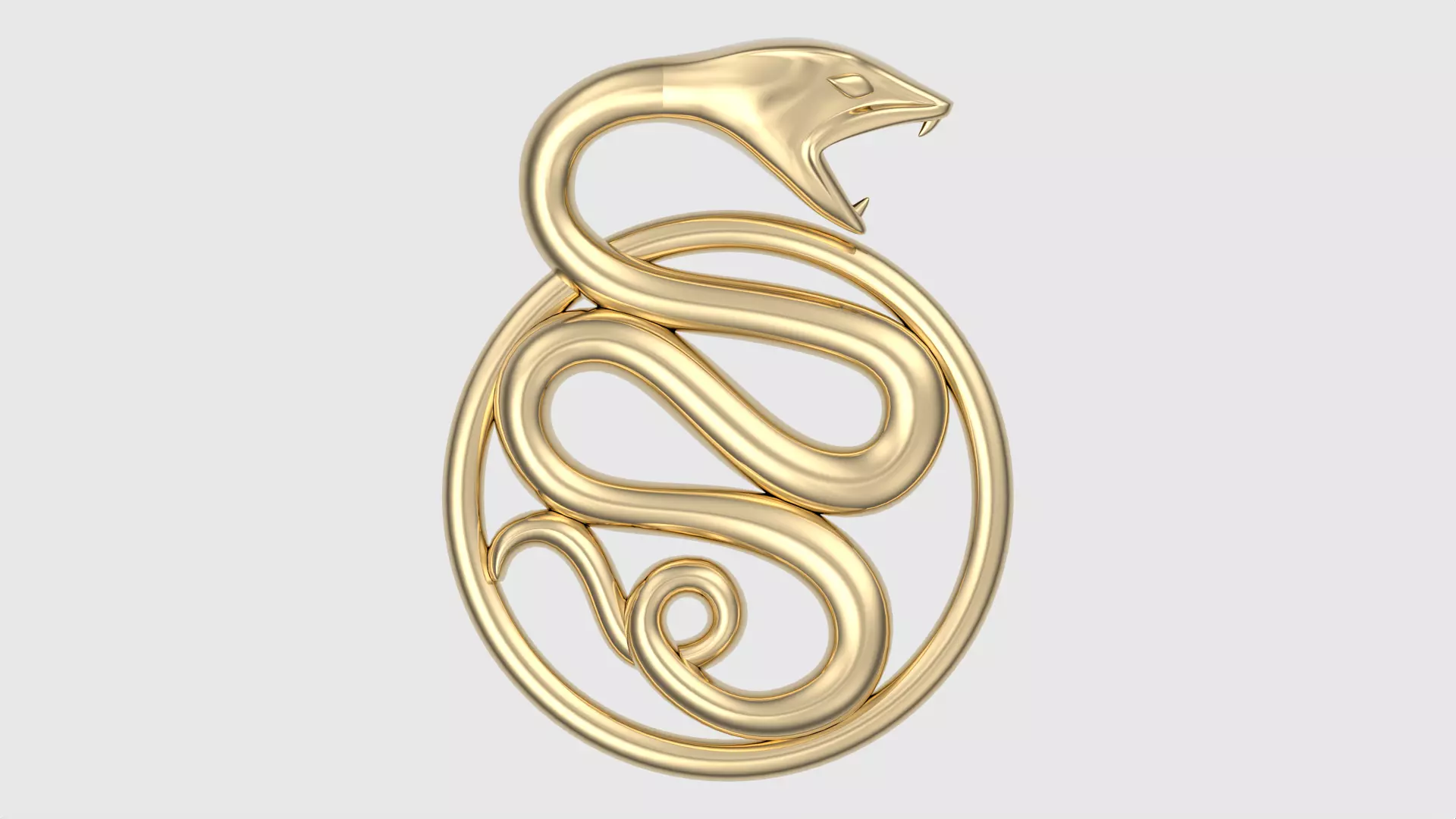Intricate Snake Pendant JDBCo 3D print model_0