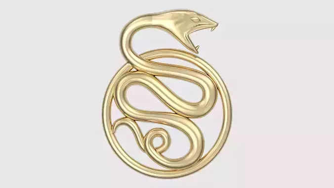 Intricate Snake Pendant JDBCo 3D print model