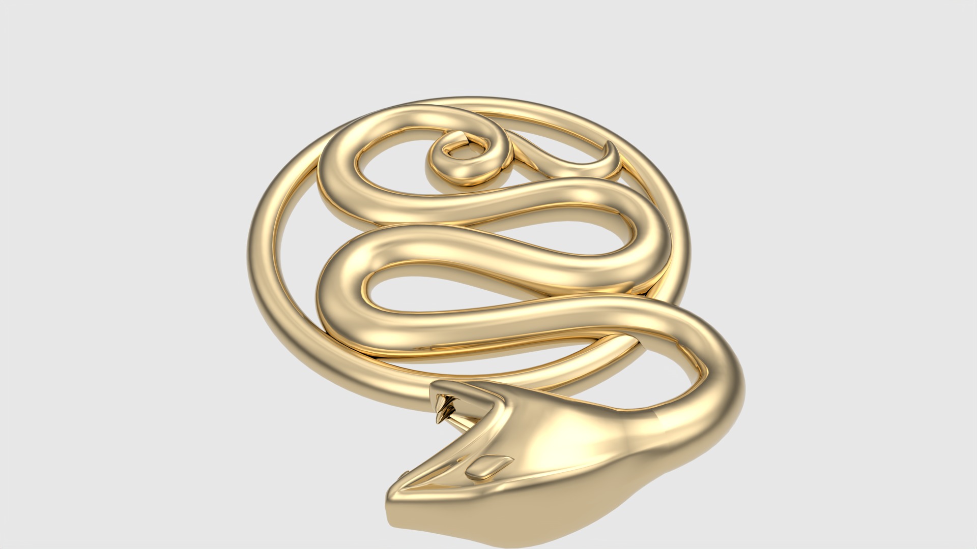 Intricate Snake Pendant JDBCo 3D print model_26