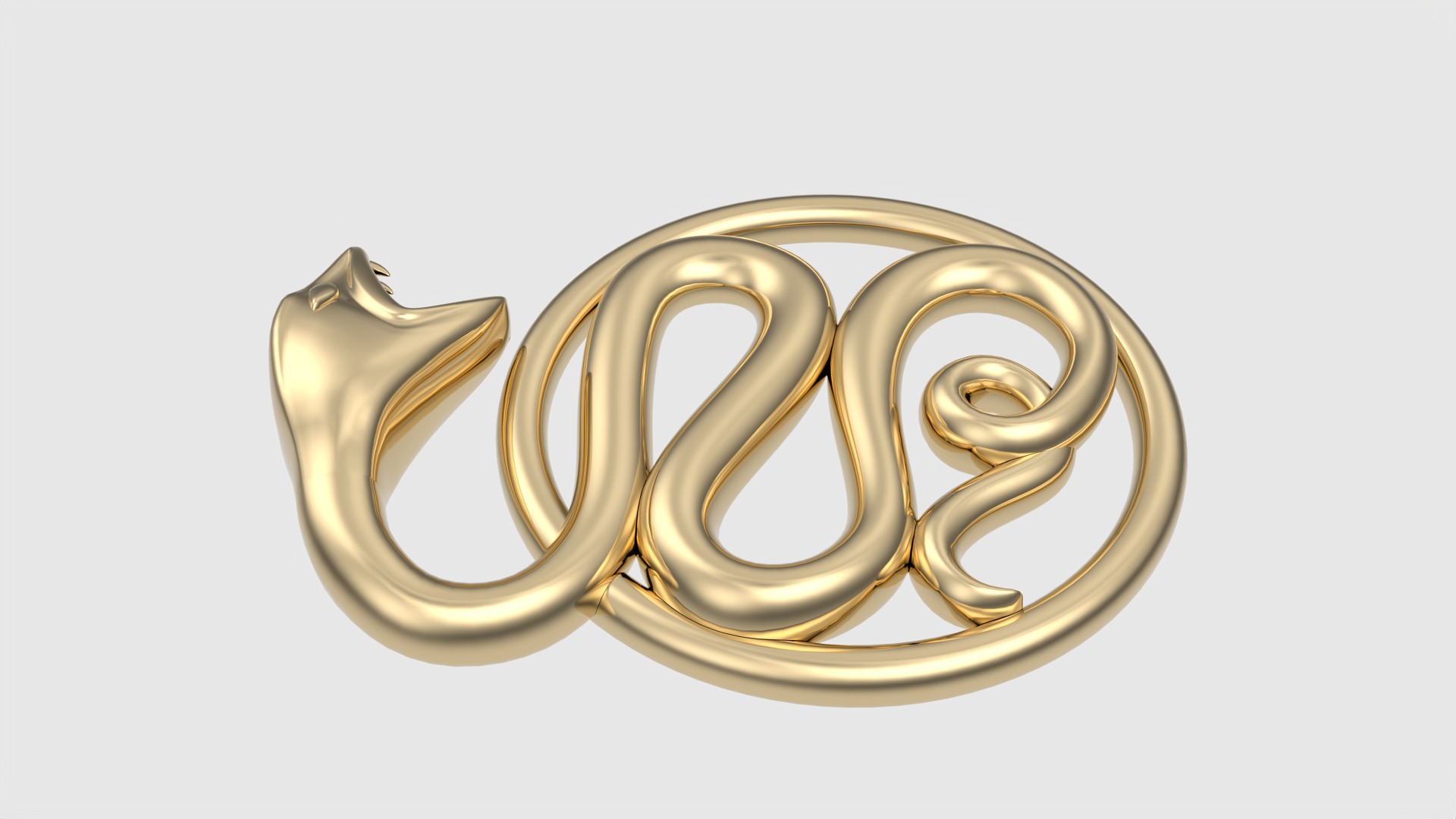 Intricate Snake Pendant JDBCo 3D print model_22
