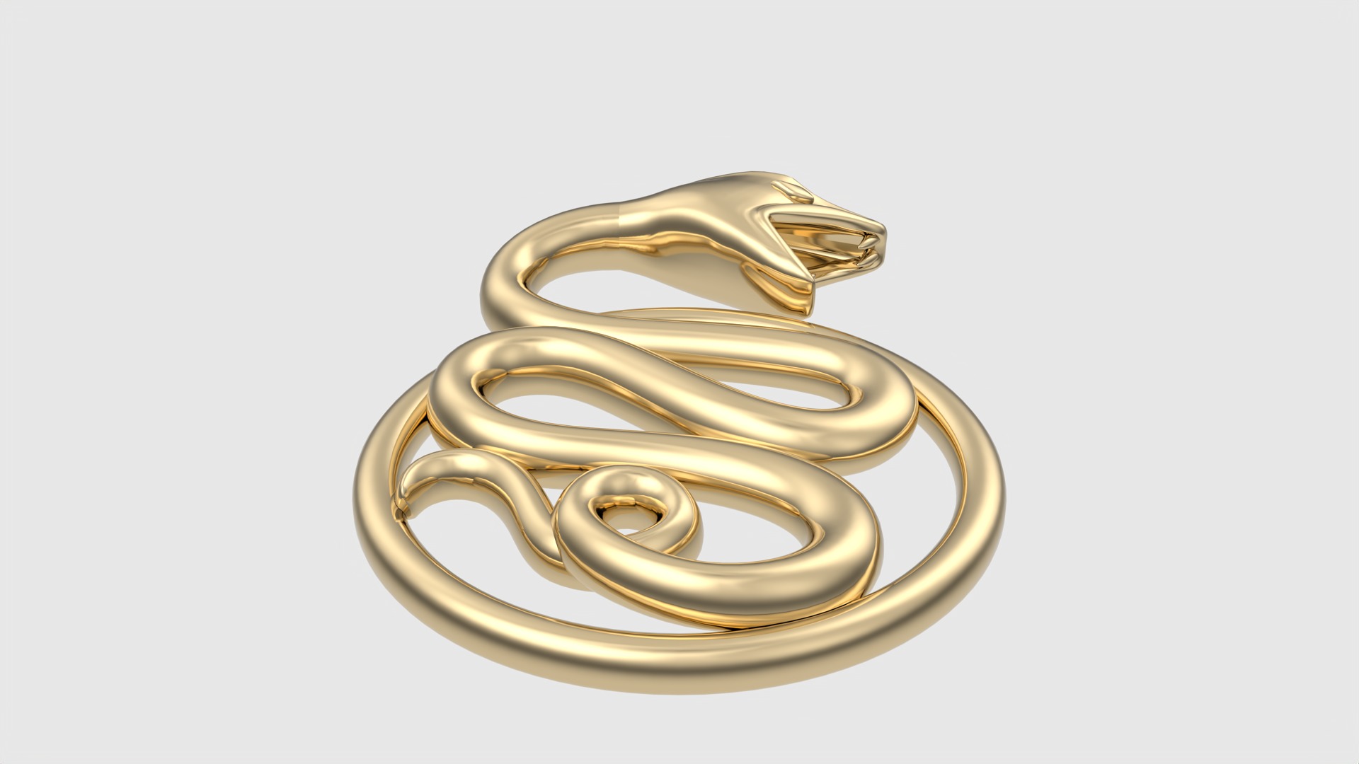 Intricate Snake Pendant JDBCo 3D print model_13