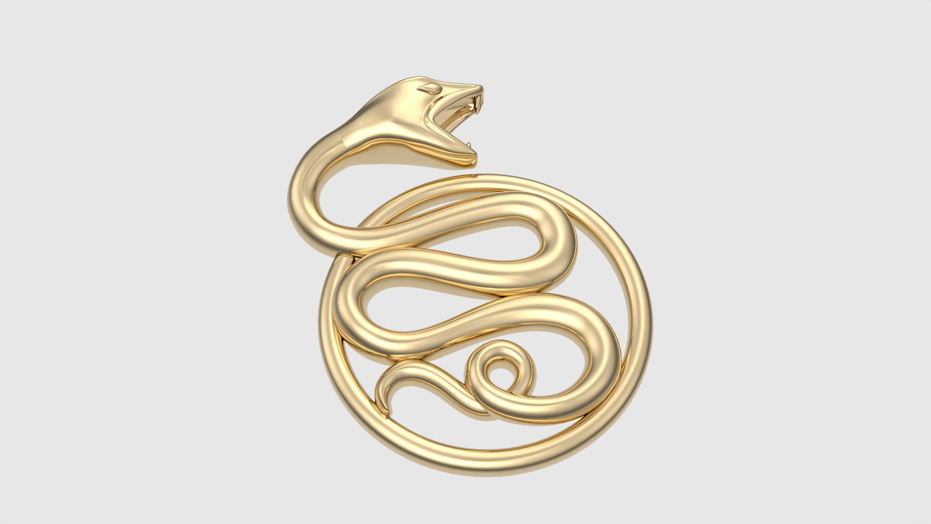 Intricate Snake Pendant JDBCo 3D print model_15