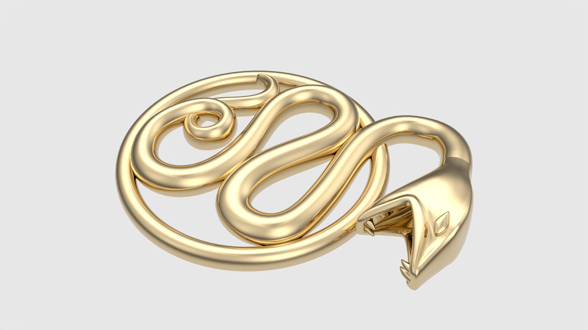 Intricate Snake Pendant JDBCo 3D print model_28