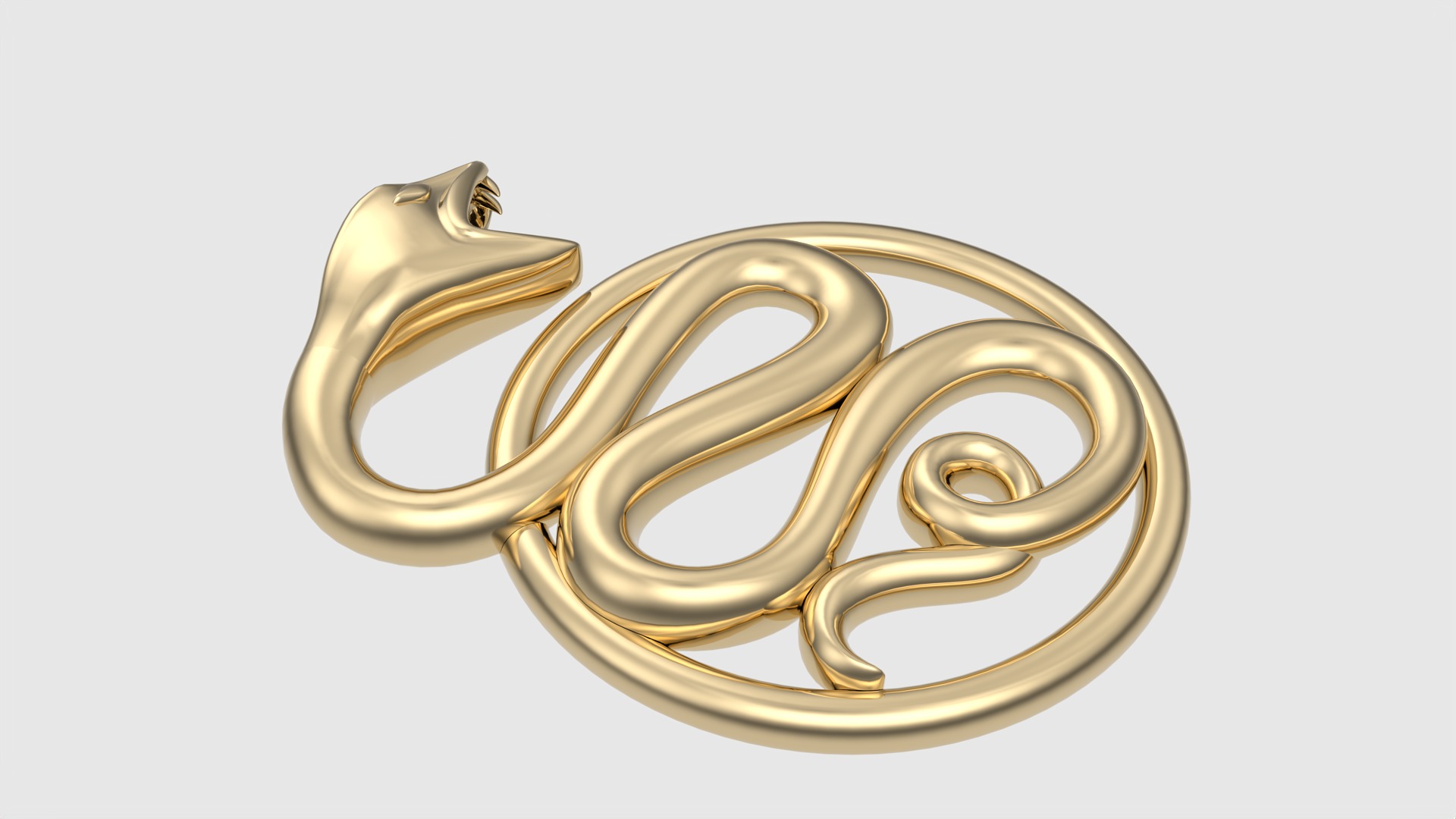 Intricate Snake Pendant JDBCo 3D print model_21