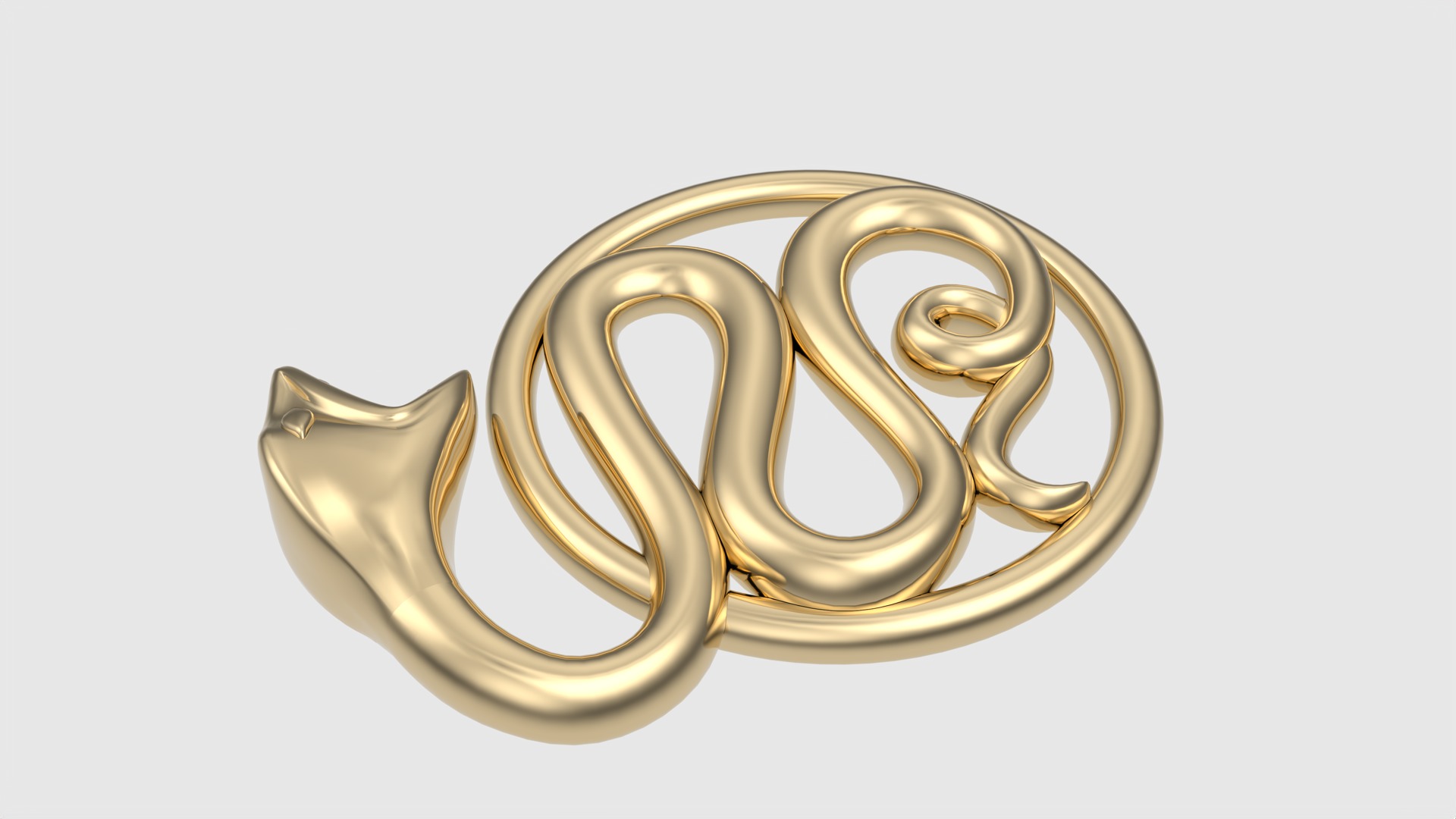 Intricate Snake Pendant JDBCo 3D print model_23