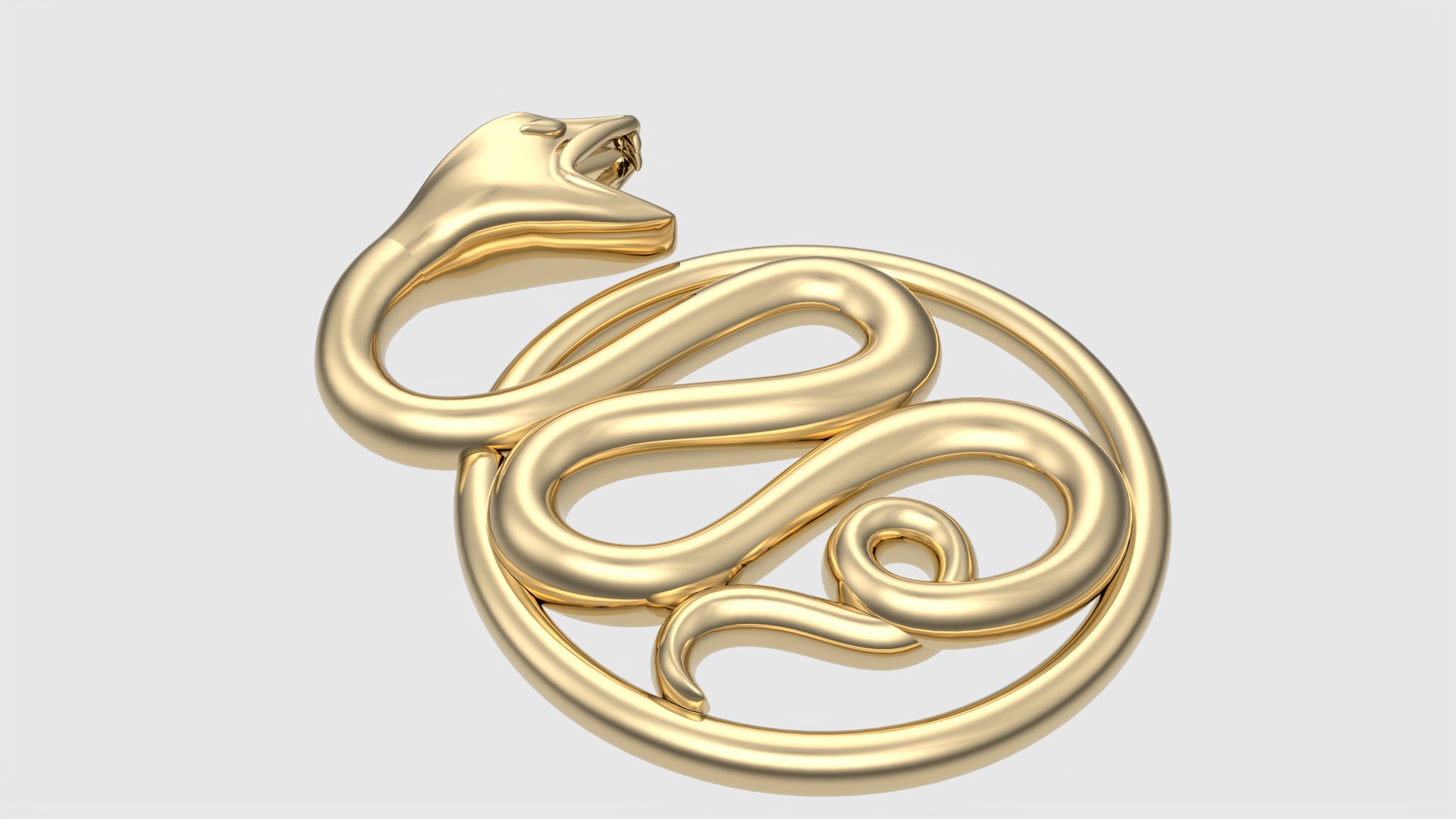 Intricate Snake Pendant JDBCo 3D print model_20