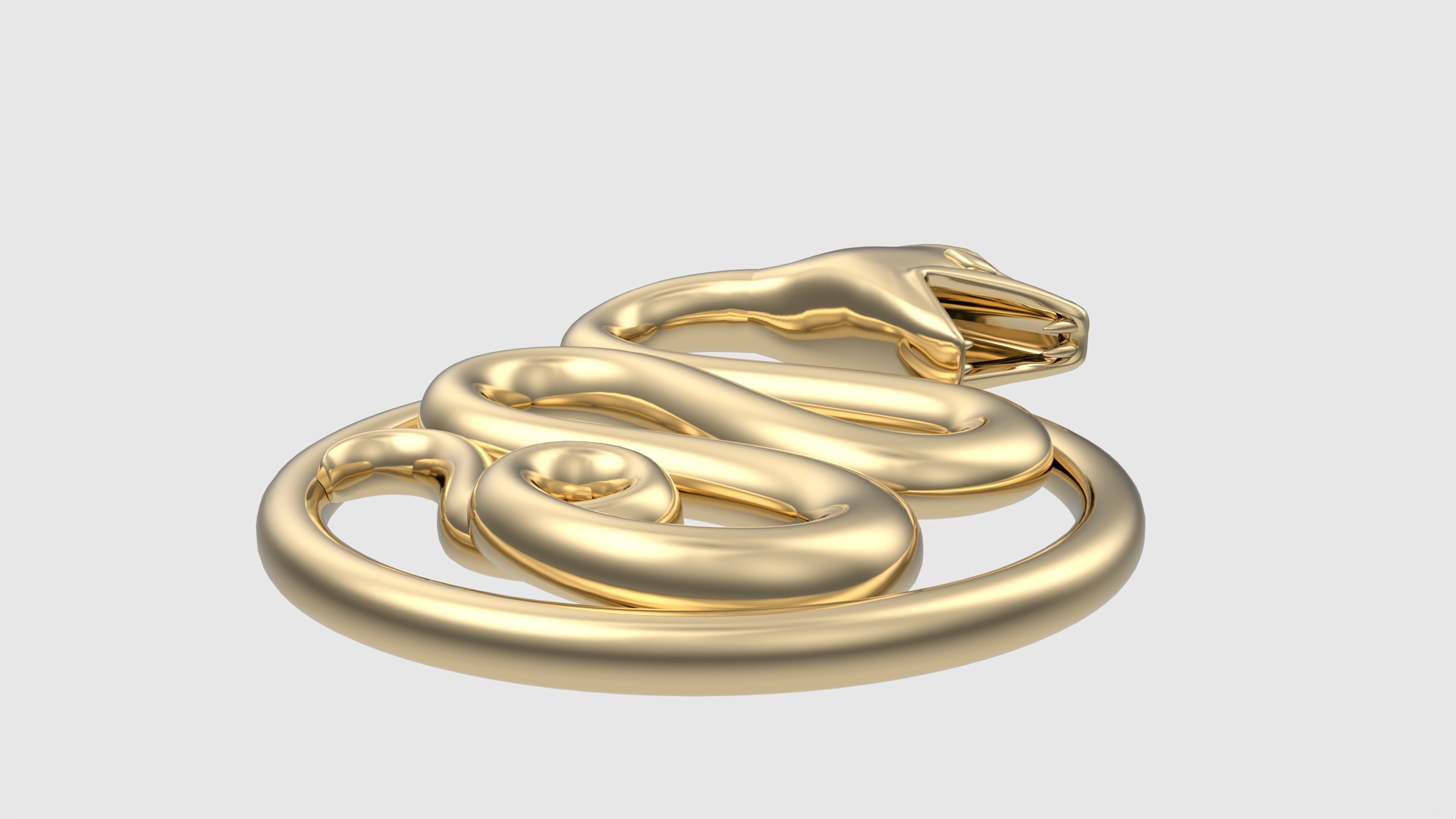 Intricate Snake Pendant JDBCo 3D print model_12