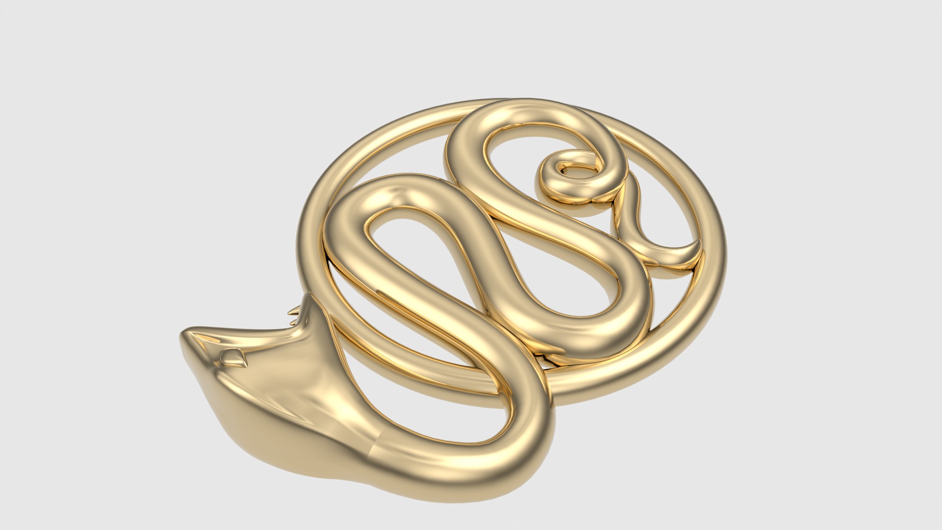 Intricate Snake Pendant JDBCo 3D print model_24