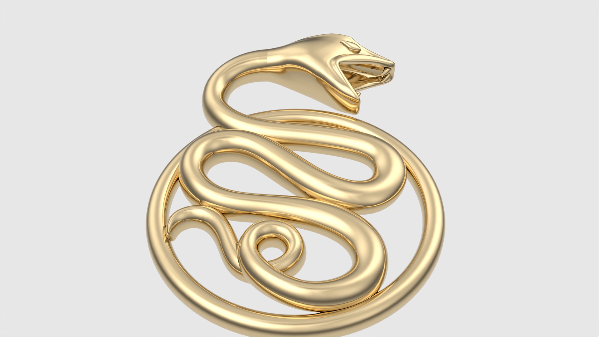 Intricate Snake Pendant JDBCo 3D print model_18