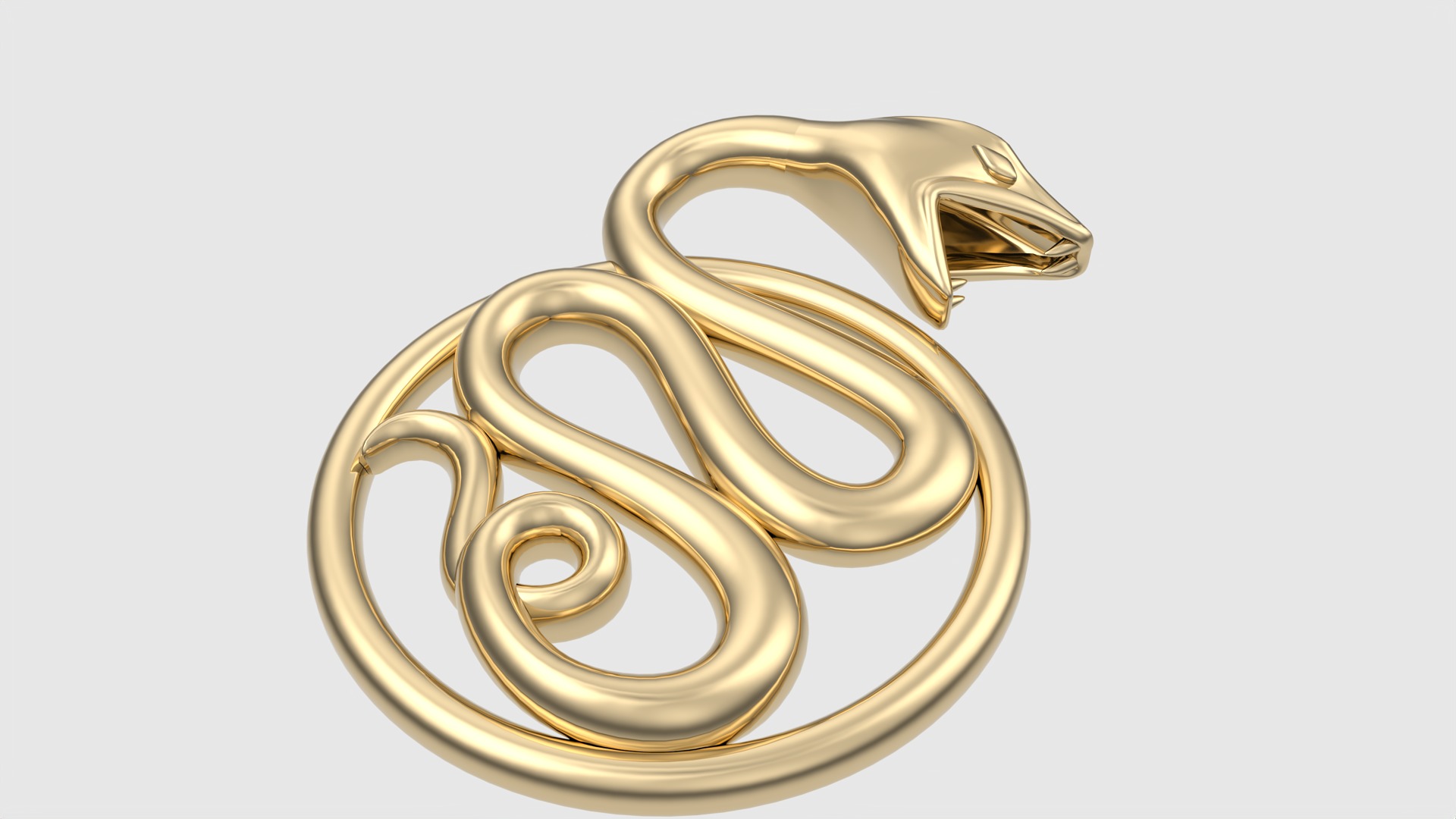 Intricate Snake Pendant JDBCo 3D print model_17