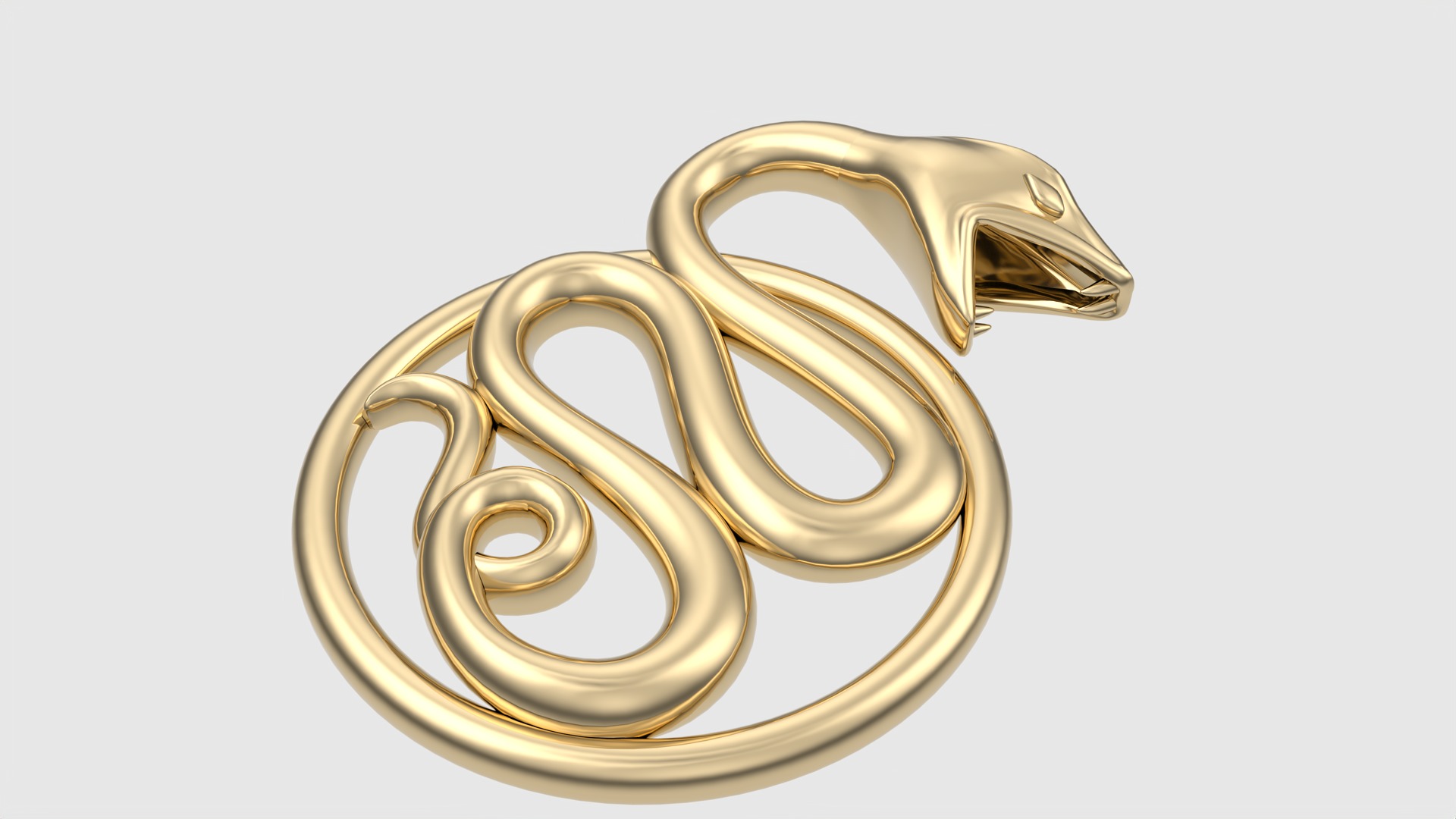 Intricate Snake Pendant JDBCo 3D print model_31