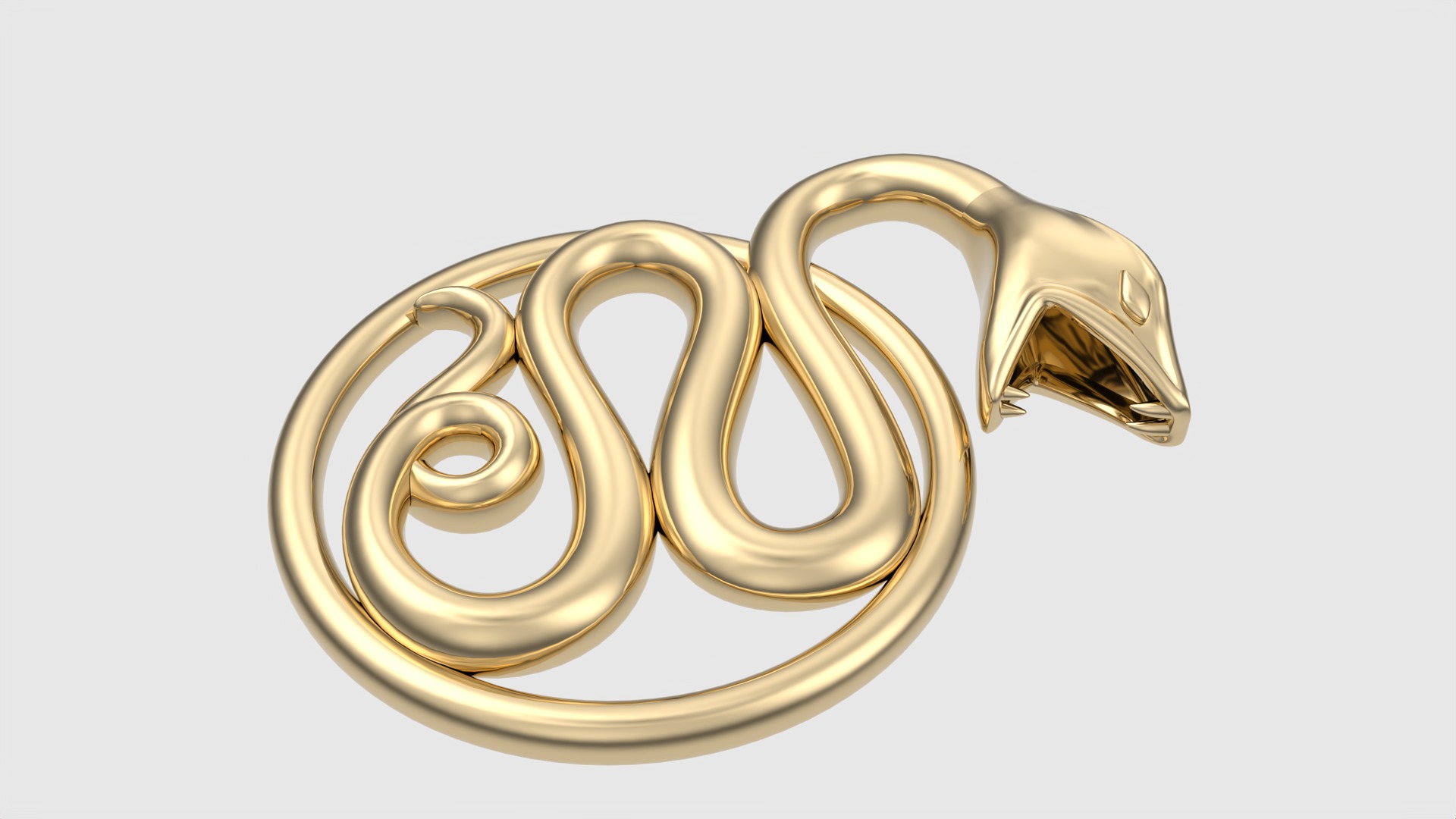 Intricate Snake Pendant JDBCo 3D print model_30