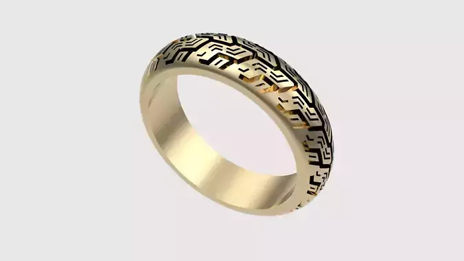 Tyre Pattern Ring JDBCo 3D print model