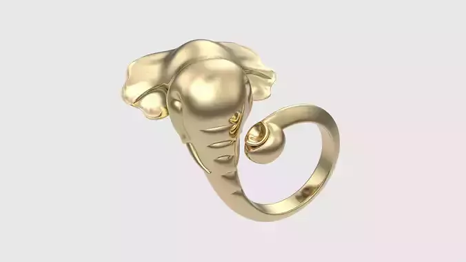 Elephant Design Ring JDBCo 3D print model