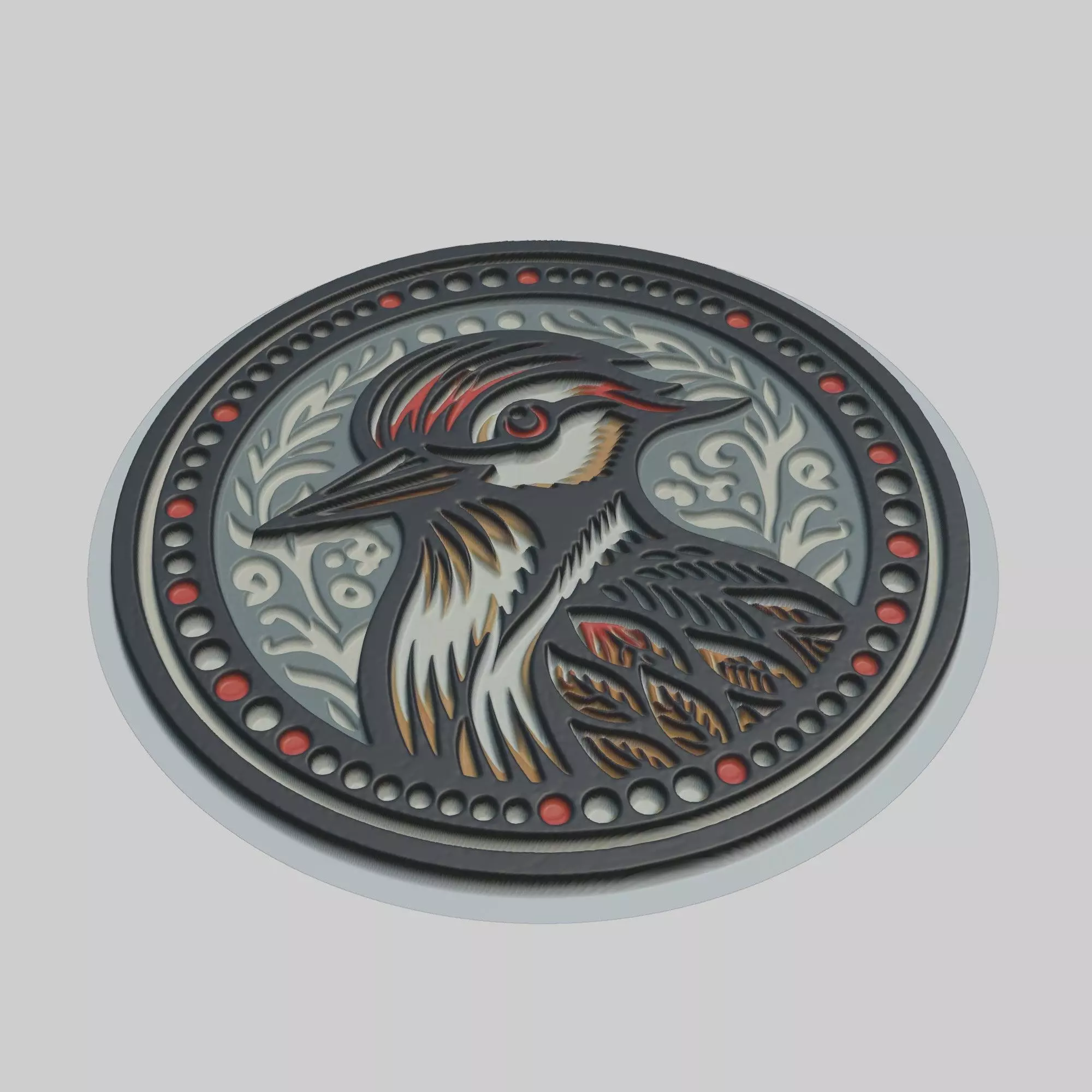 Woodpecker Animal 3D print model_0