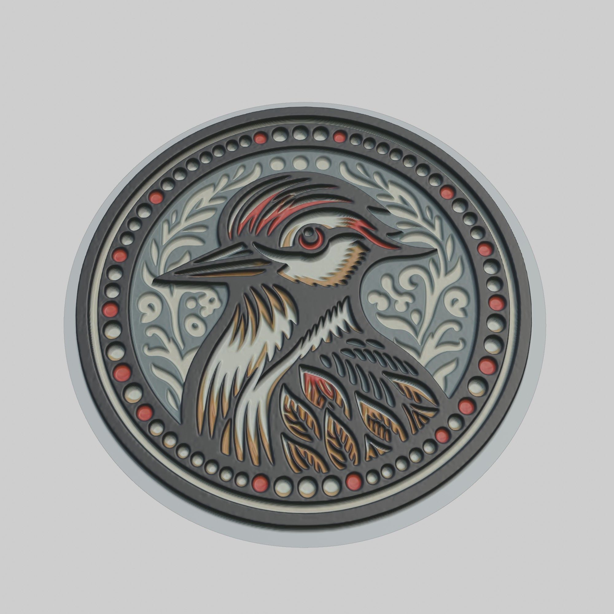 Woodpecker Animal 3D print model_1