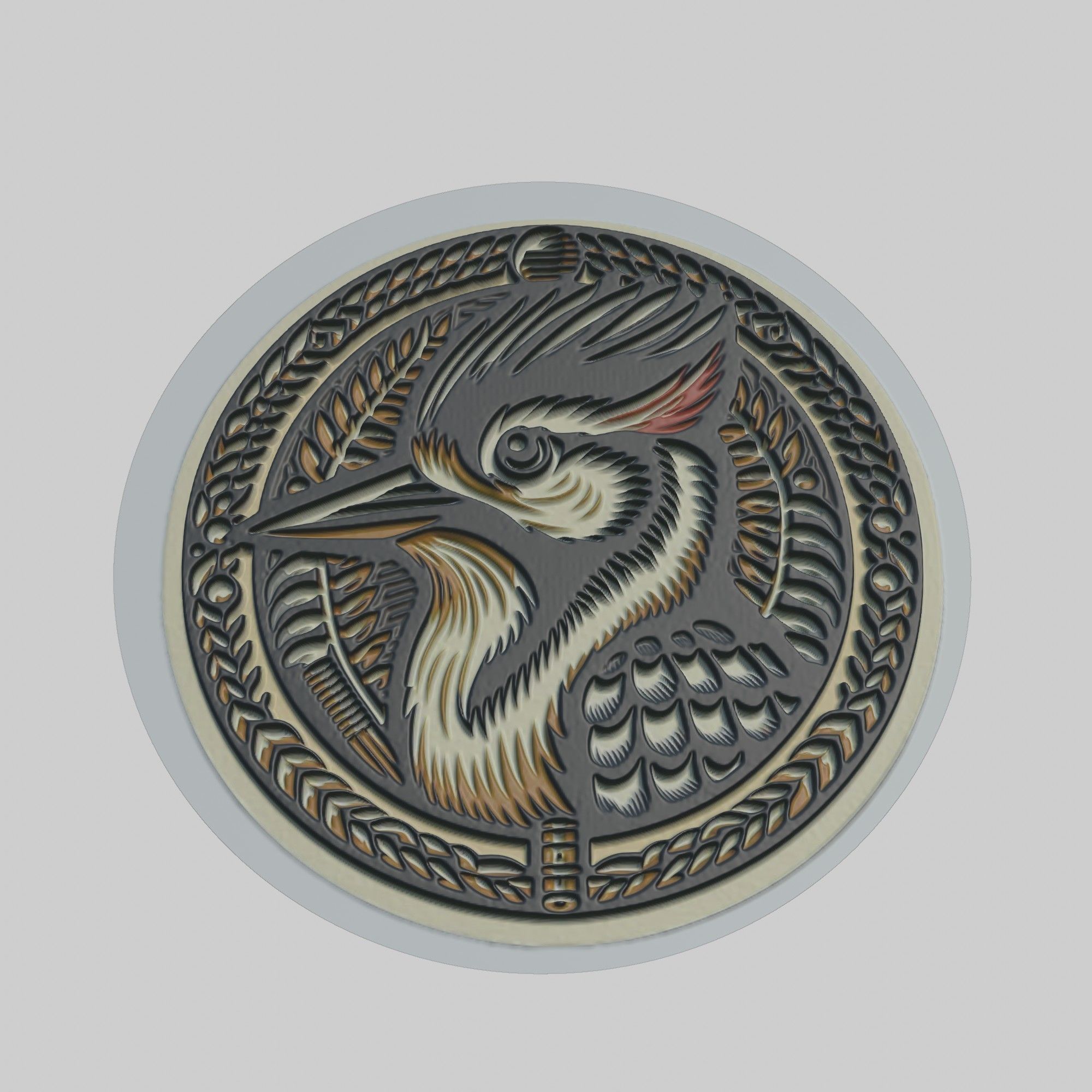 Woodpecker Animal 3D print model_1