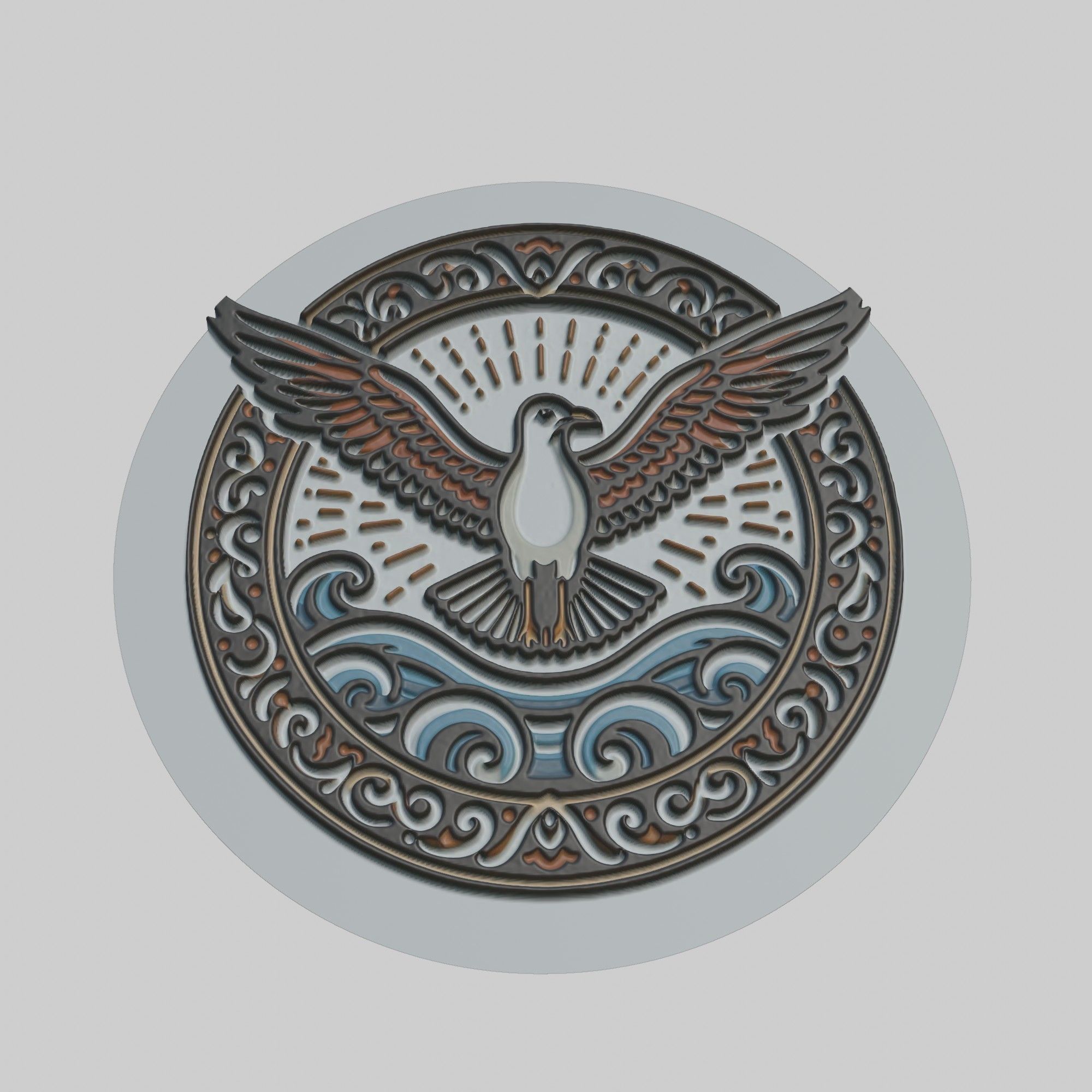 Seagull Animal 3D print model_1