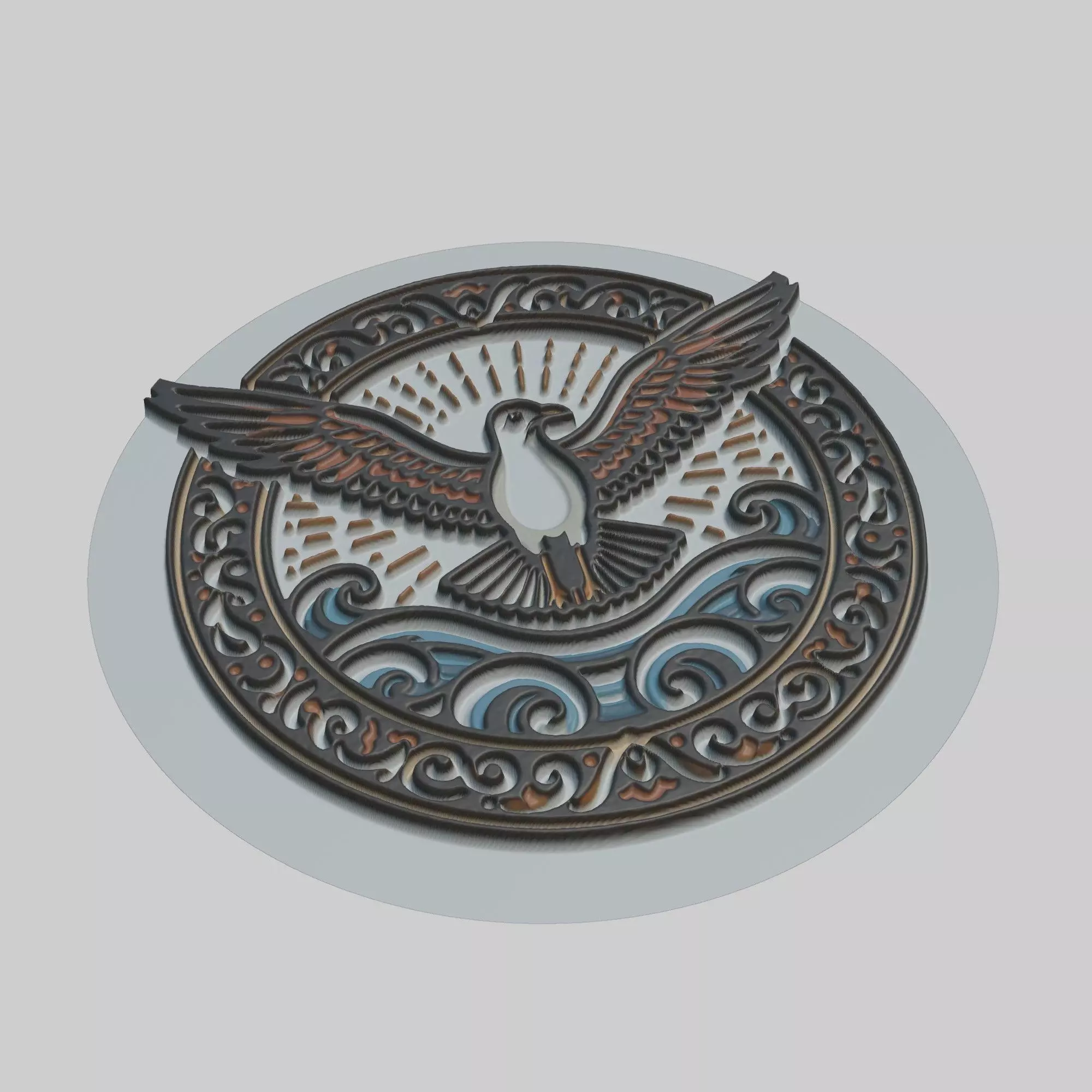 Seagull Animal 3D print model_0