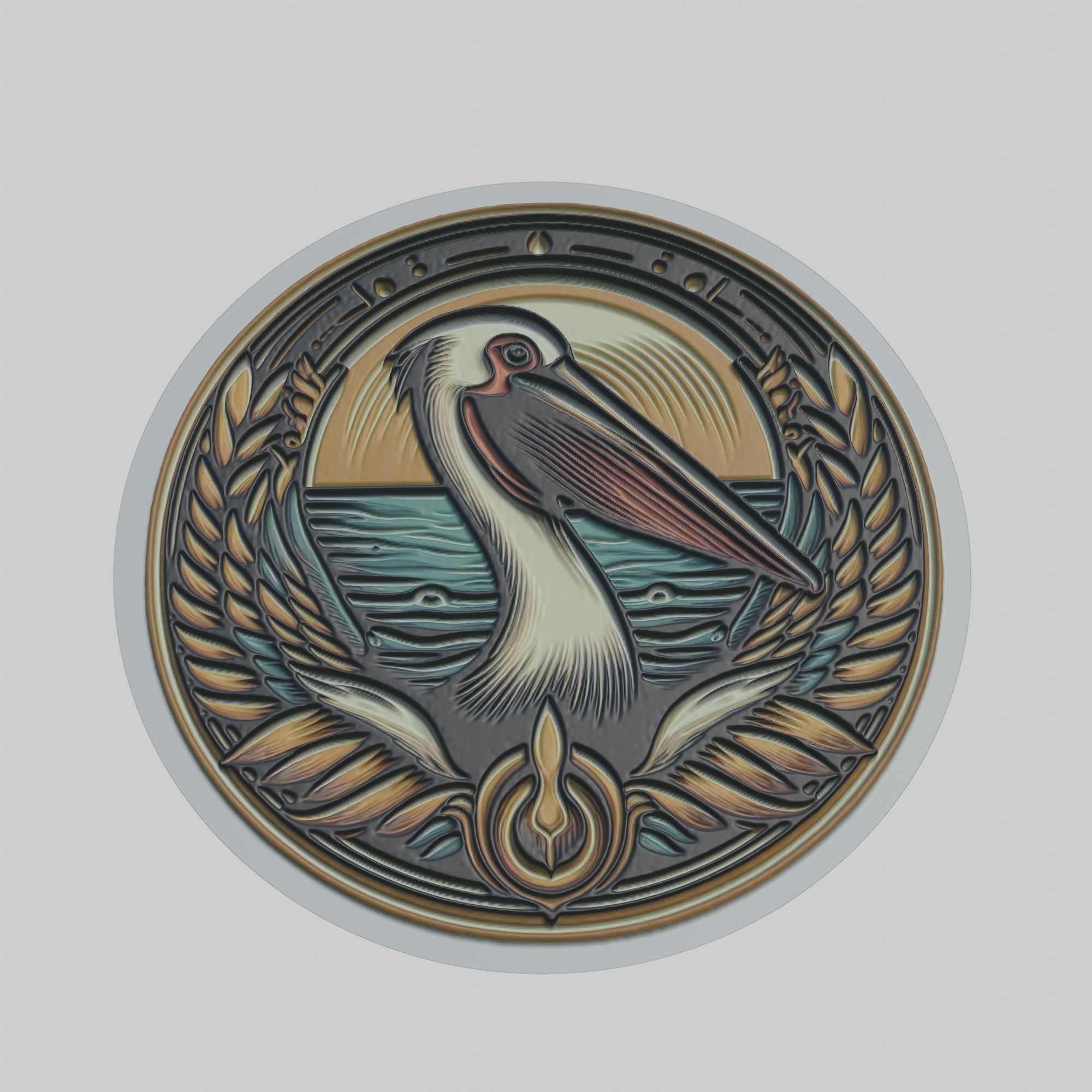 Pelican Animal 3D print model_1