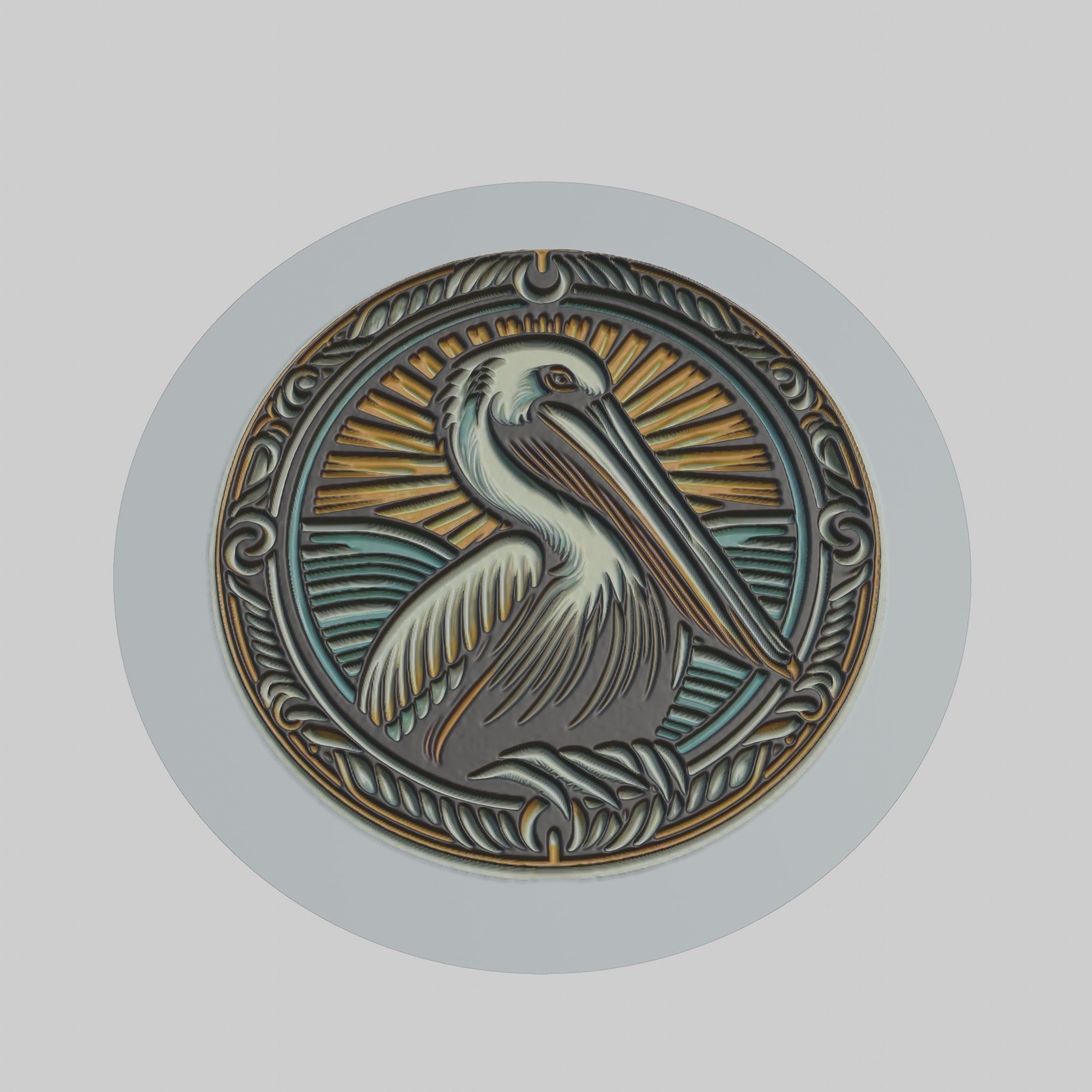 Pelican Animal 3D print model_1