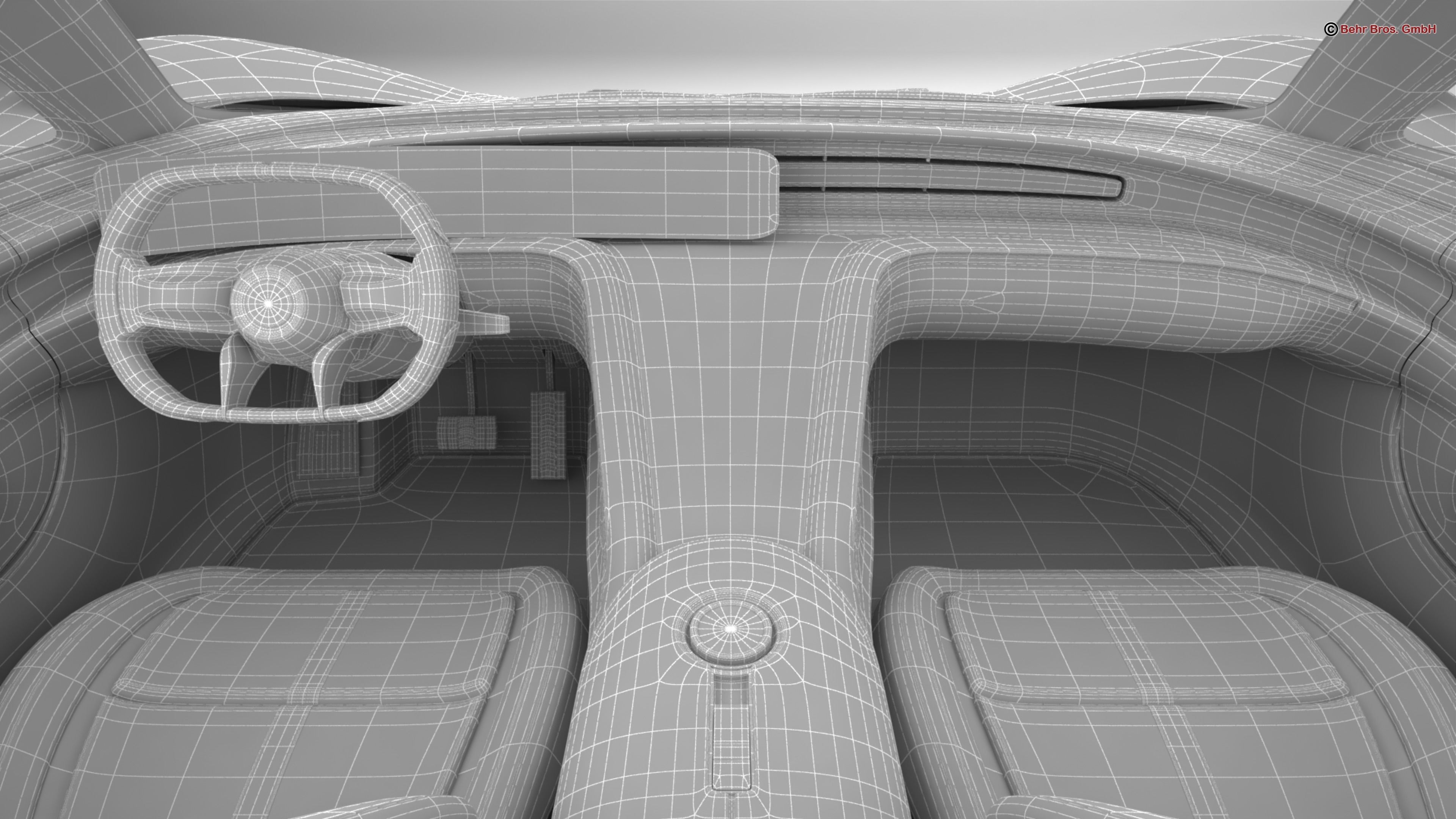 Generic Future EV Supercar 2050 3D model_26