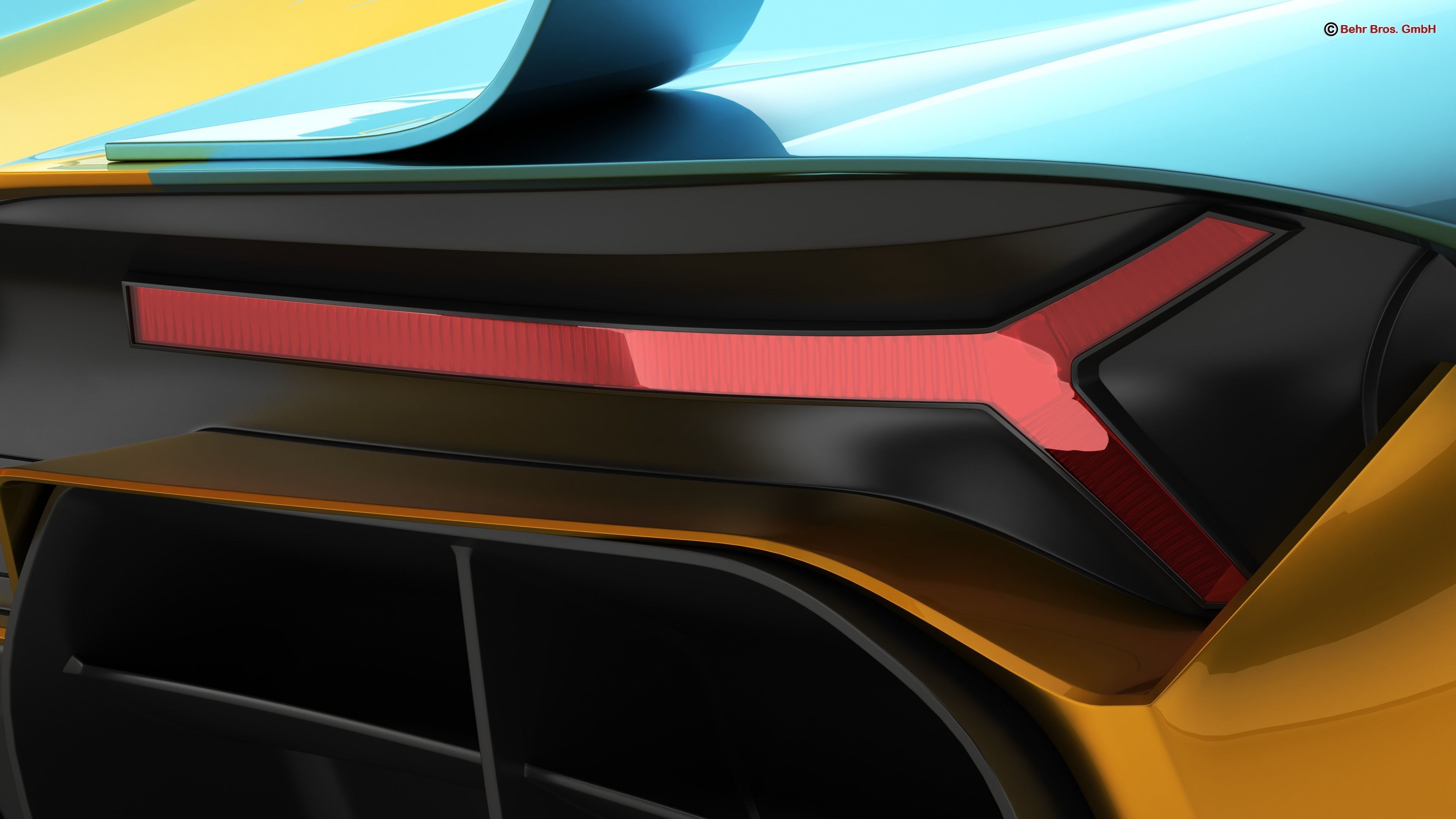 Generic Future EV Supercar 2050 3D model_10