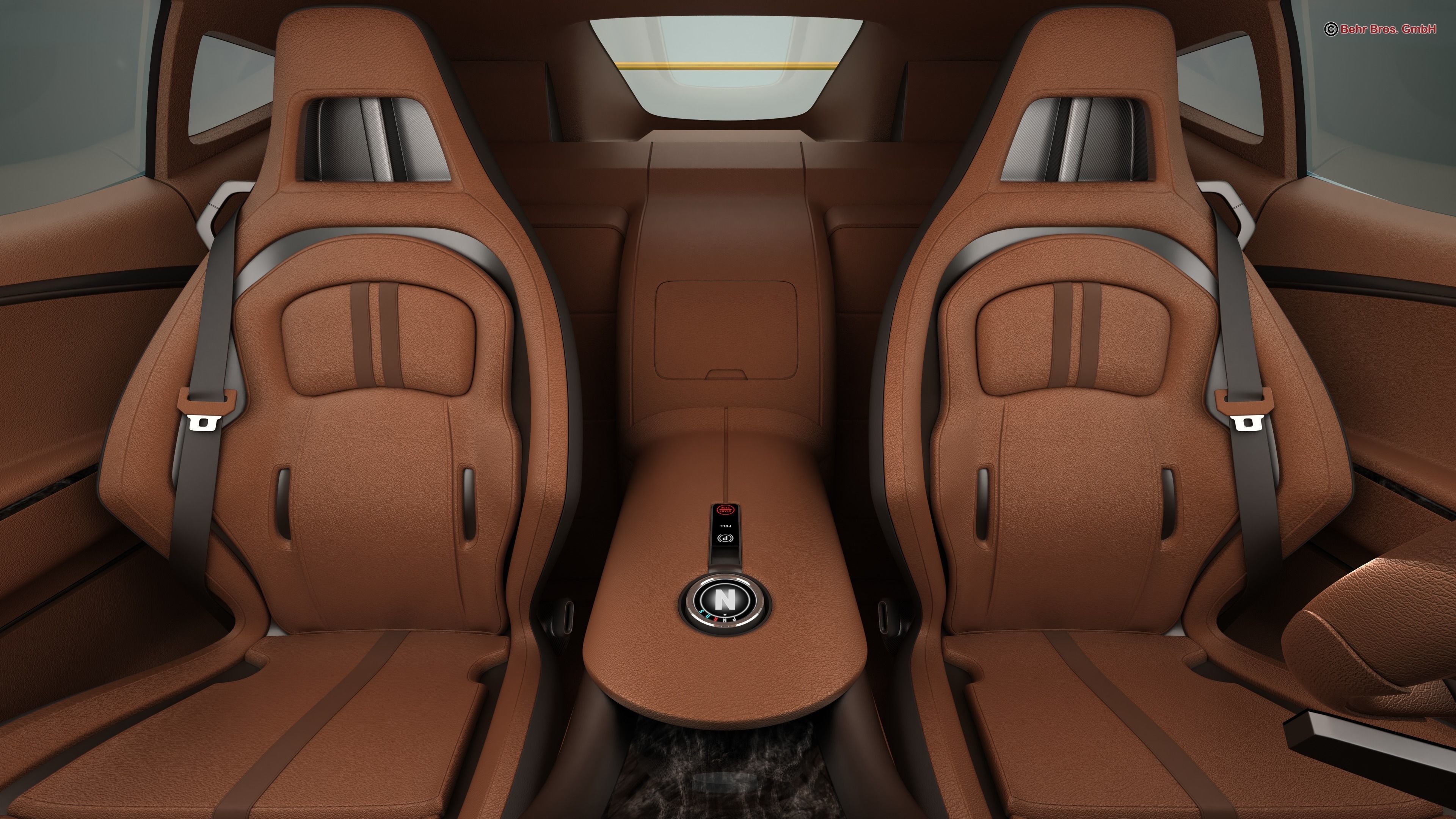 Generic Future EV Supercar 2050 3D model_13