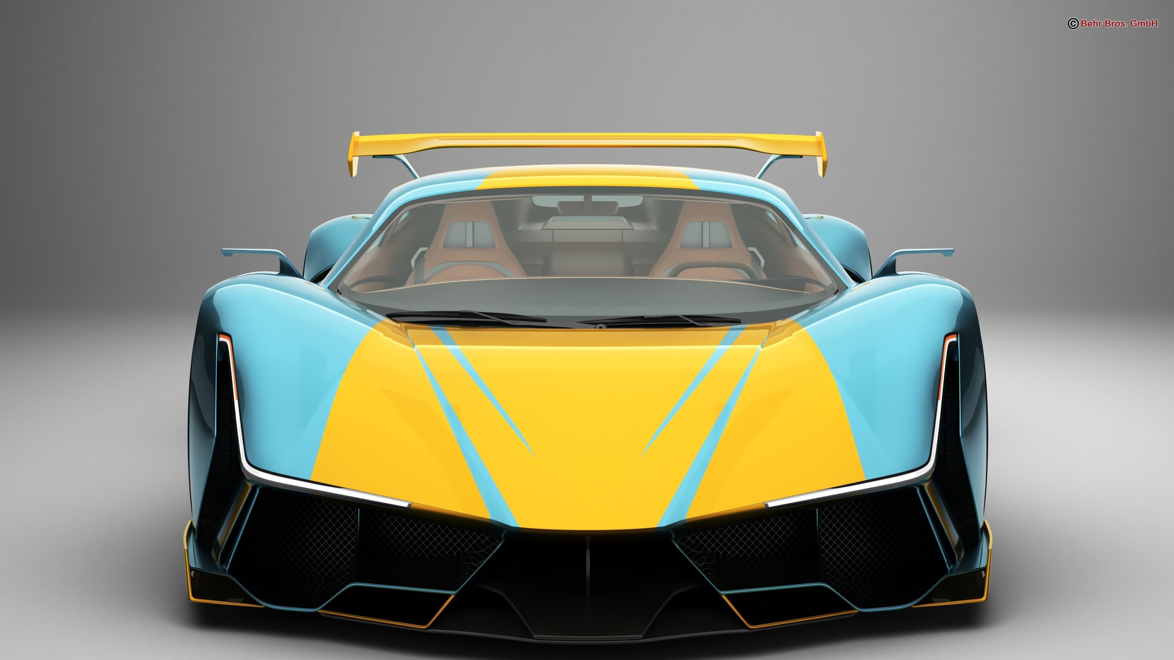 Generic Future EV Supercar 2050 3D model_6