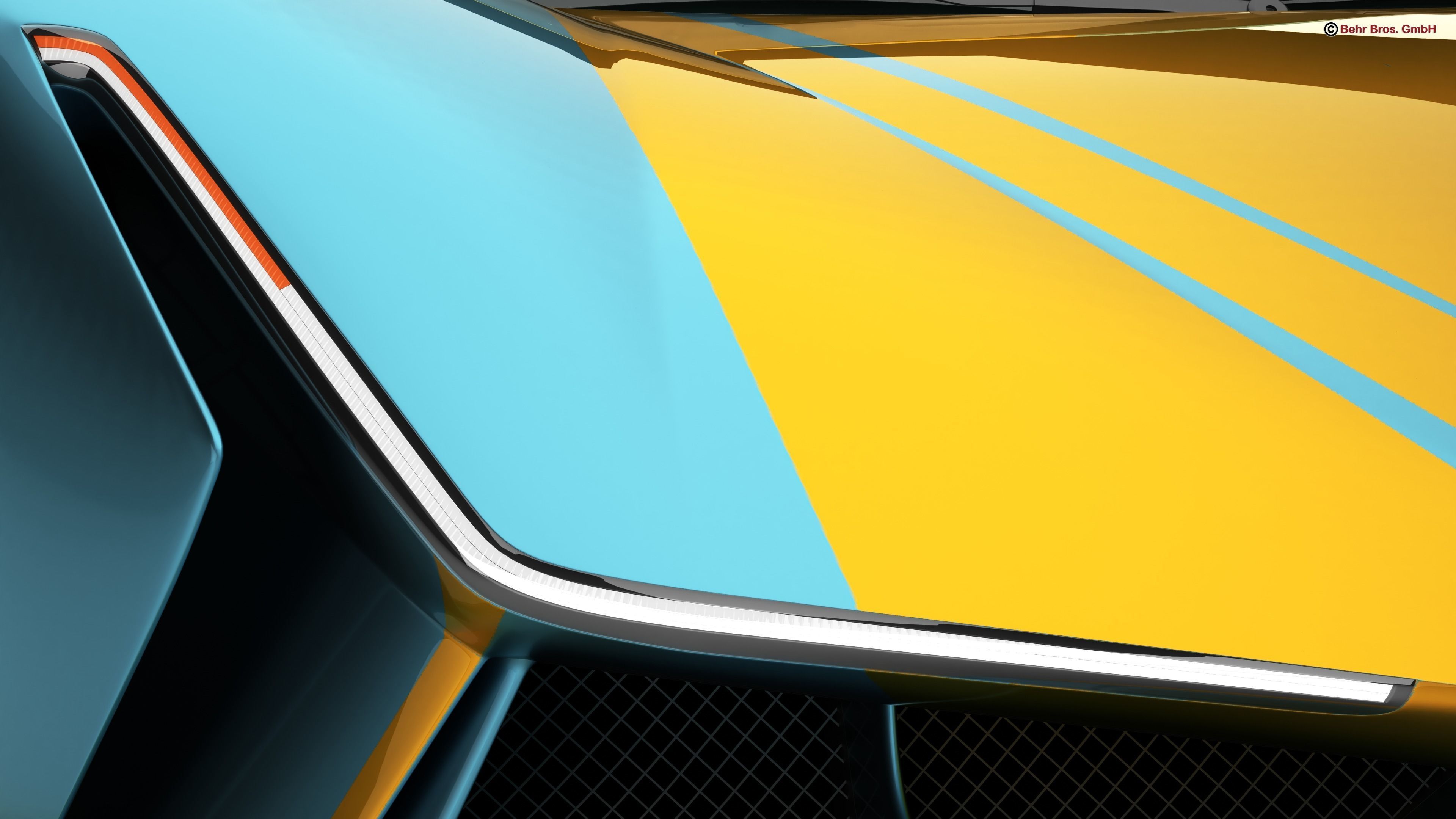 Generic Future EV Supercar 2050 3D model_9