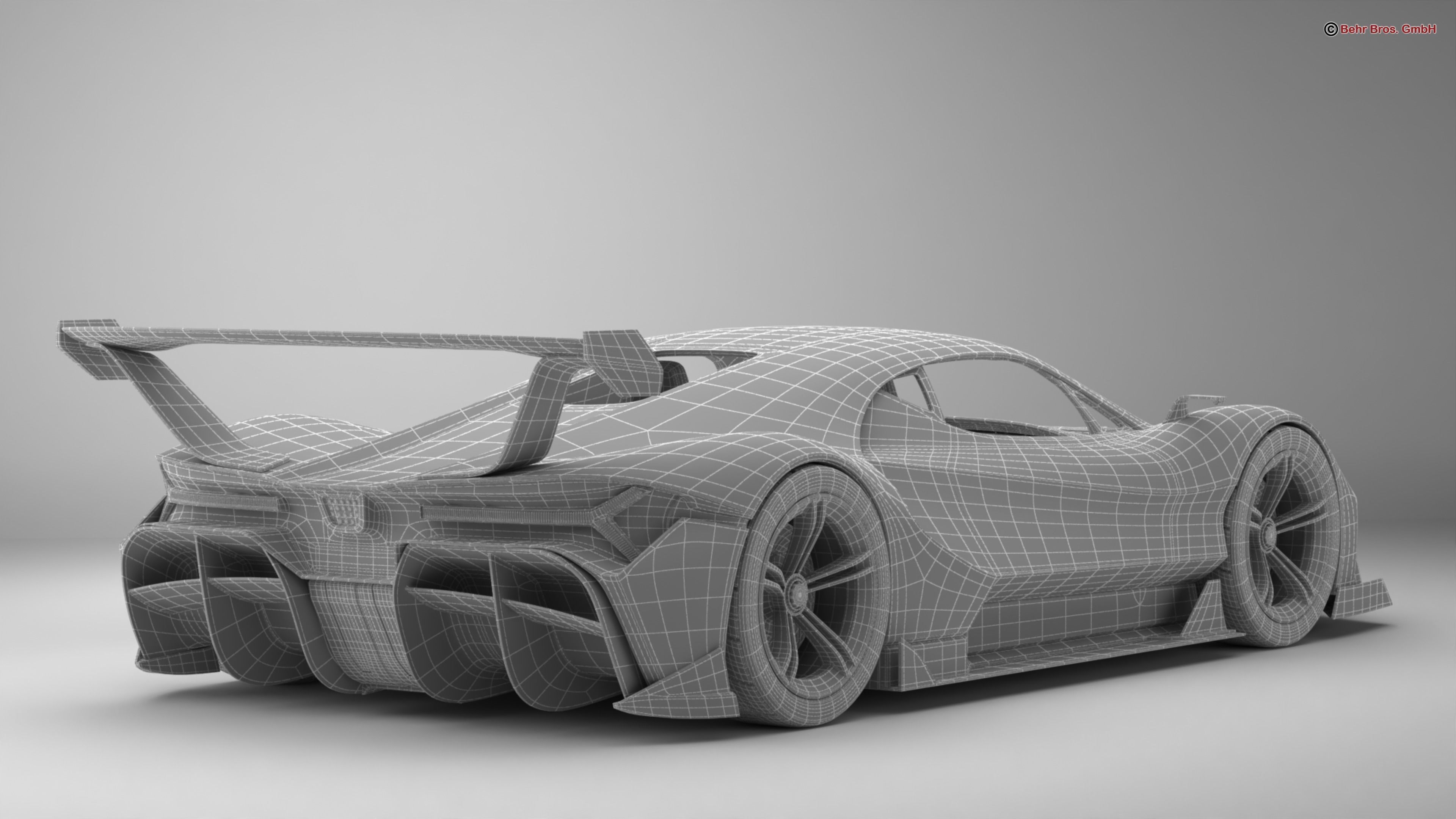 Generic Future EV Supercar 2050 3D model_18