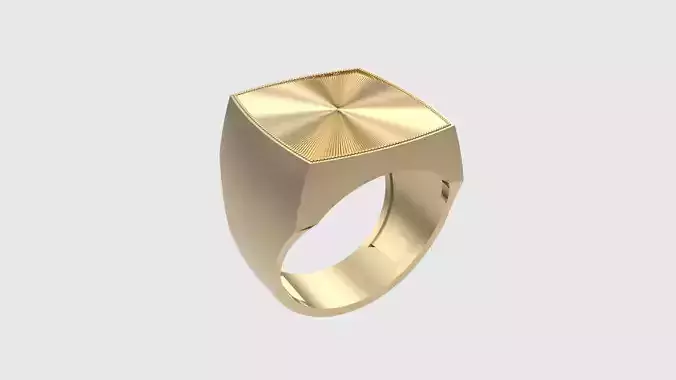 Contemporary Signet Ring JDBCo 3D print model
