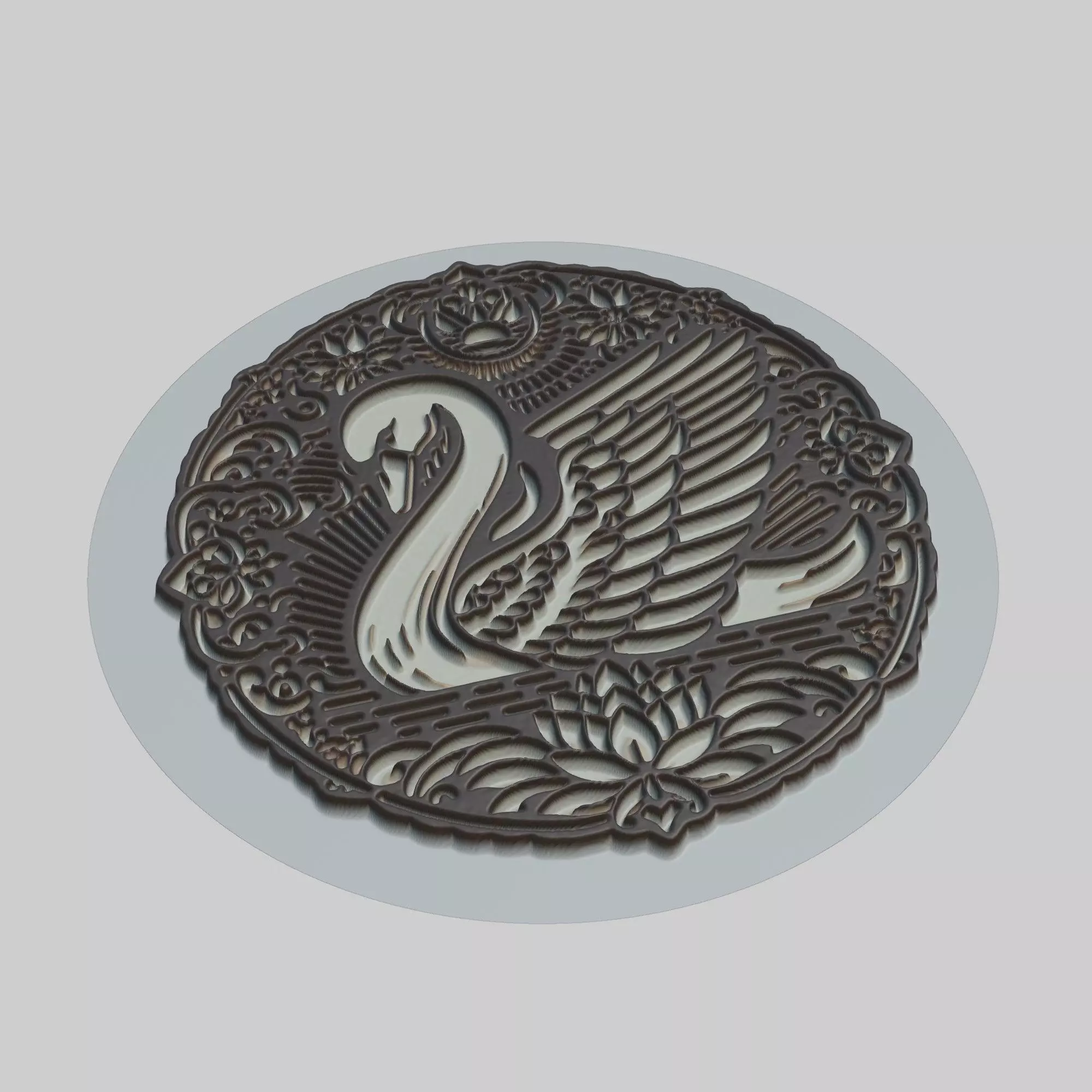 Swan Animal 3D print model_0