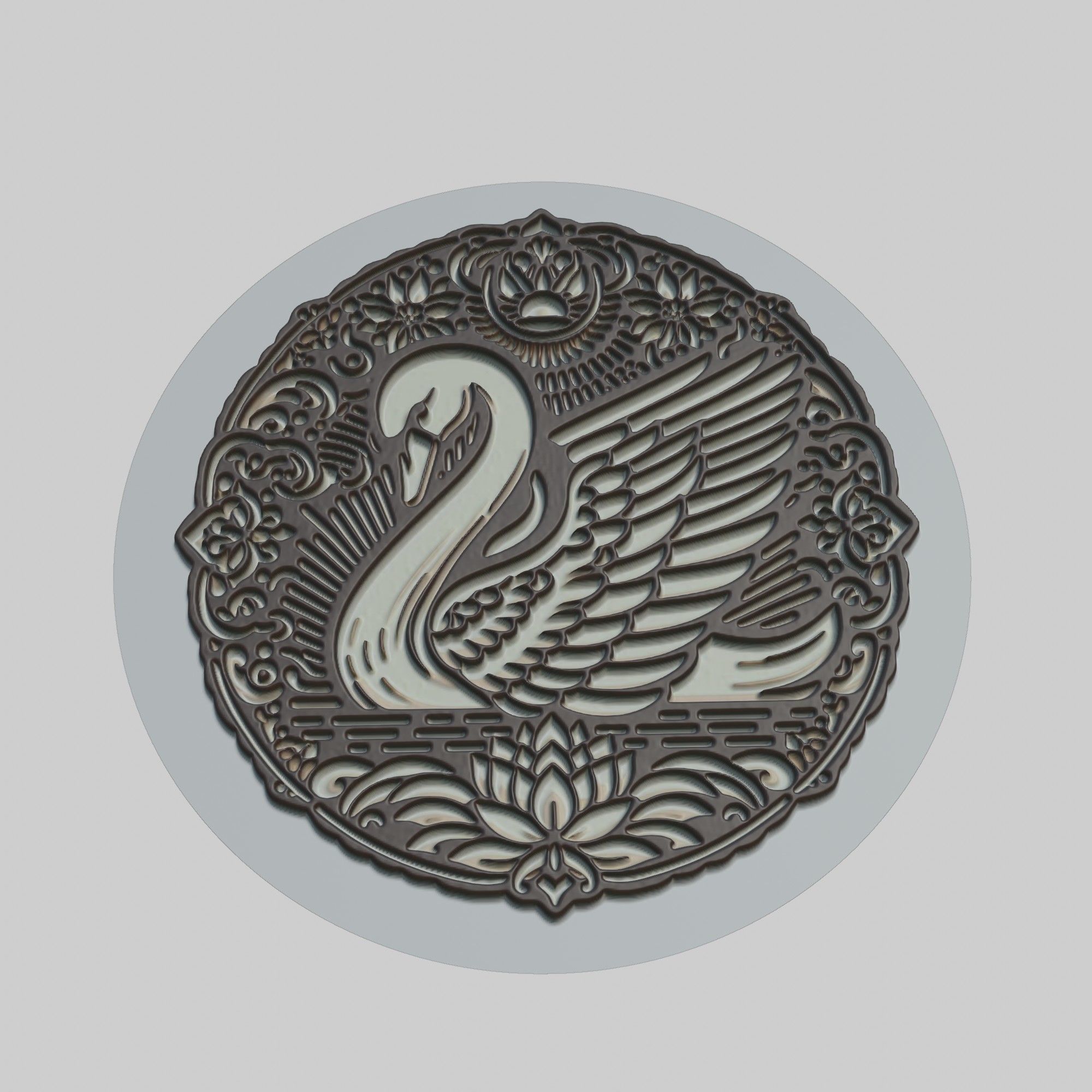 Swan Animal 3D print model_1