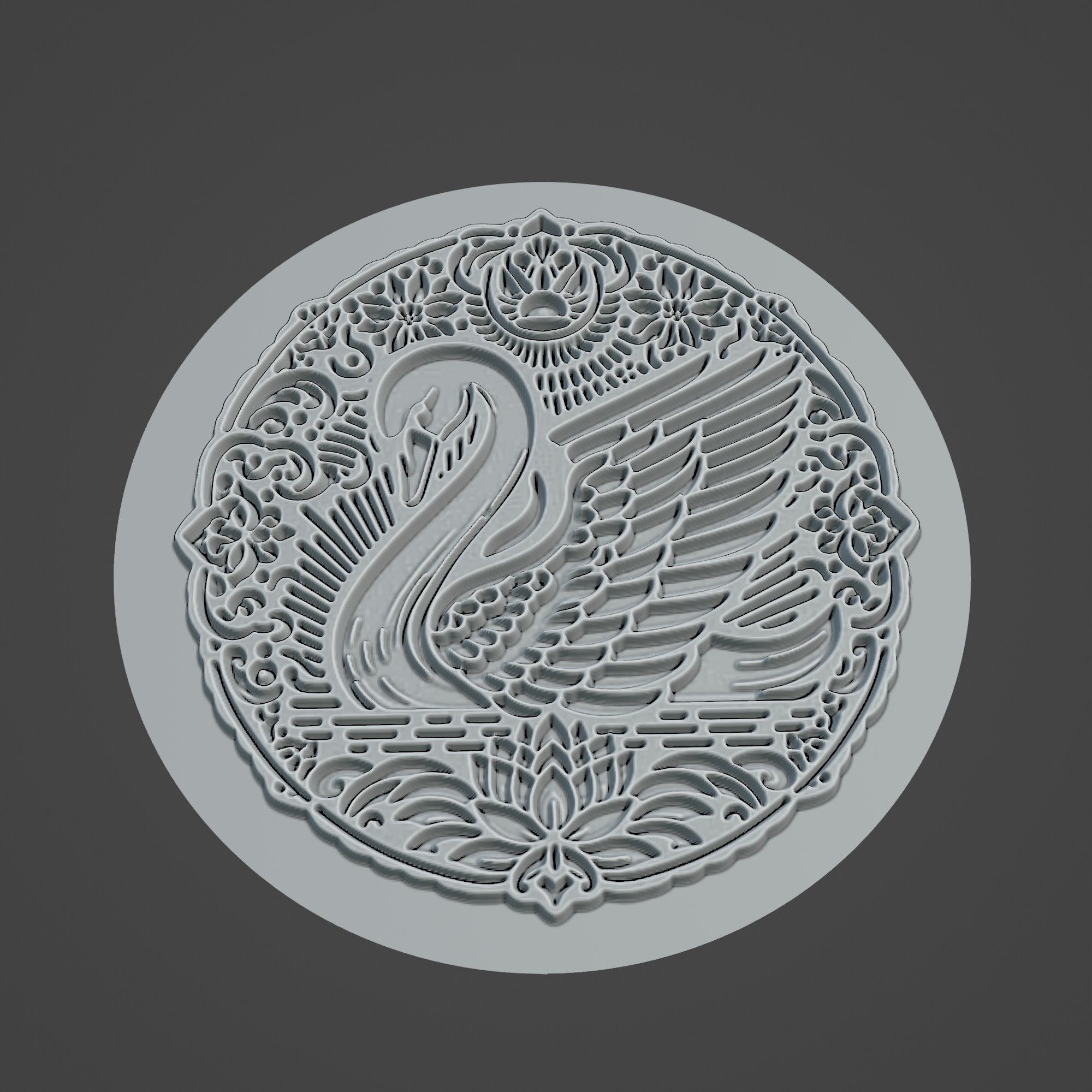 Swan Animal 3D print model_3