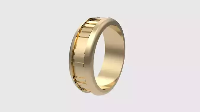 Minimalist Roman Numerals Ring JDBCo 3D print model