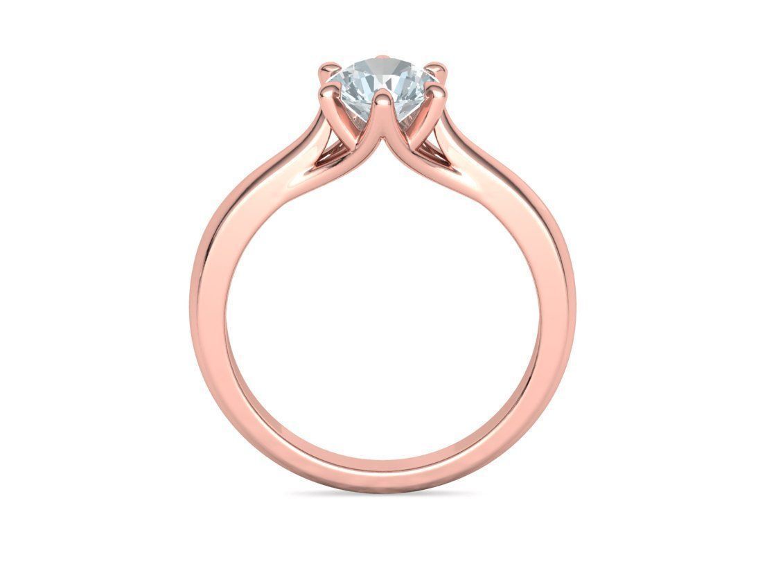 1ct Diamond Trellis Ring 6 claw setting 3D model 3D print model_20